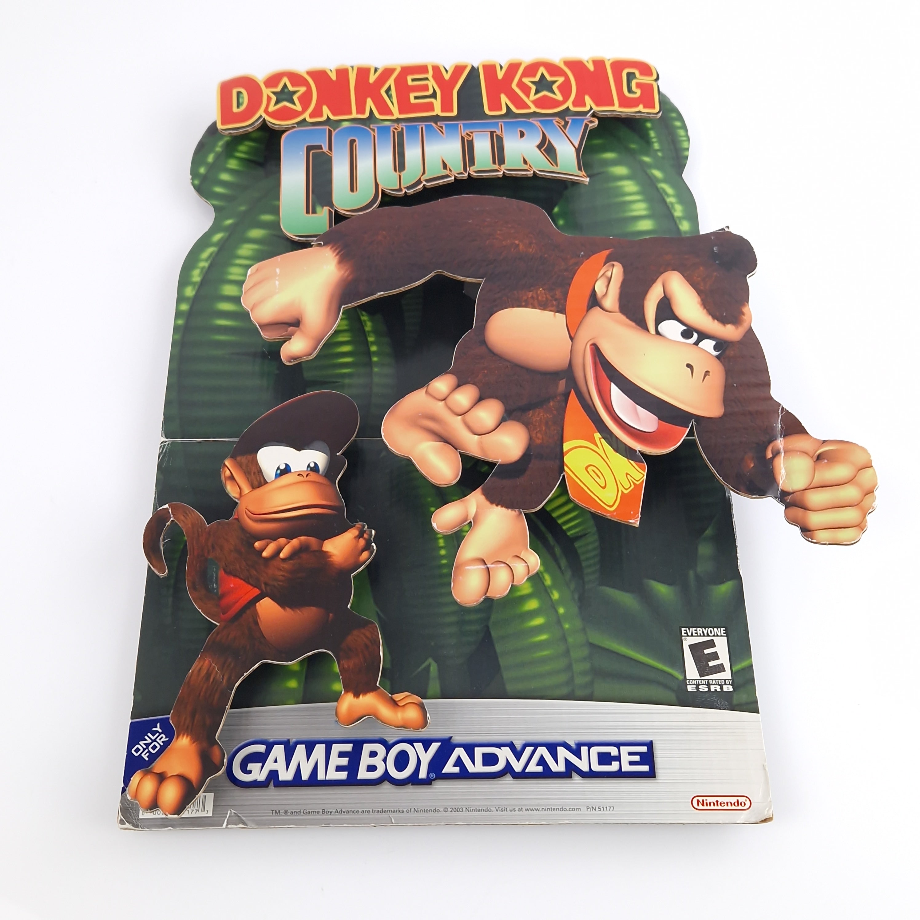 Nintendo Gameboy Advance Promo Aufsteller Donkey Kong Country
