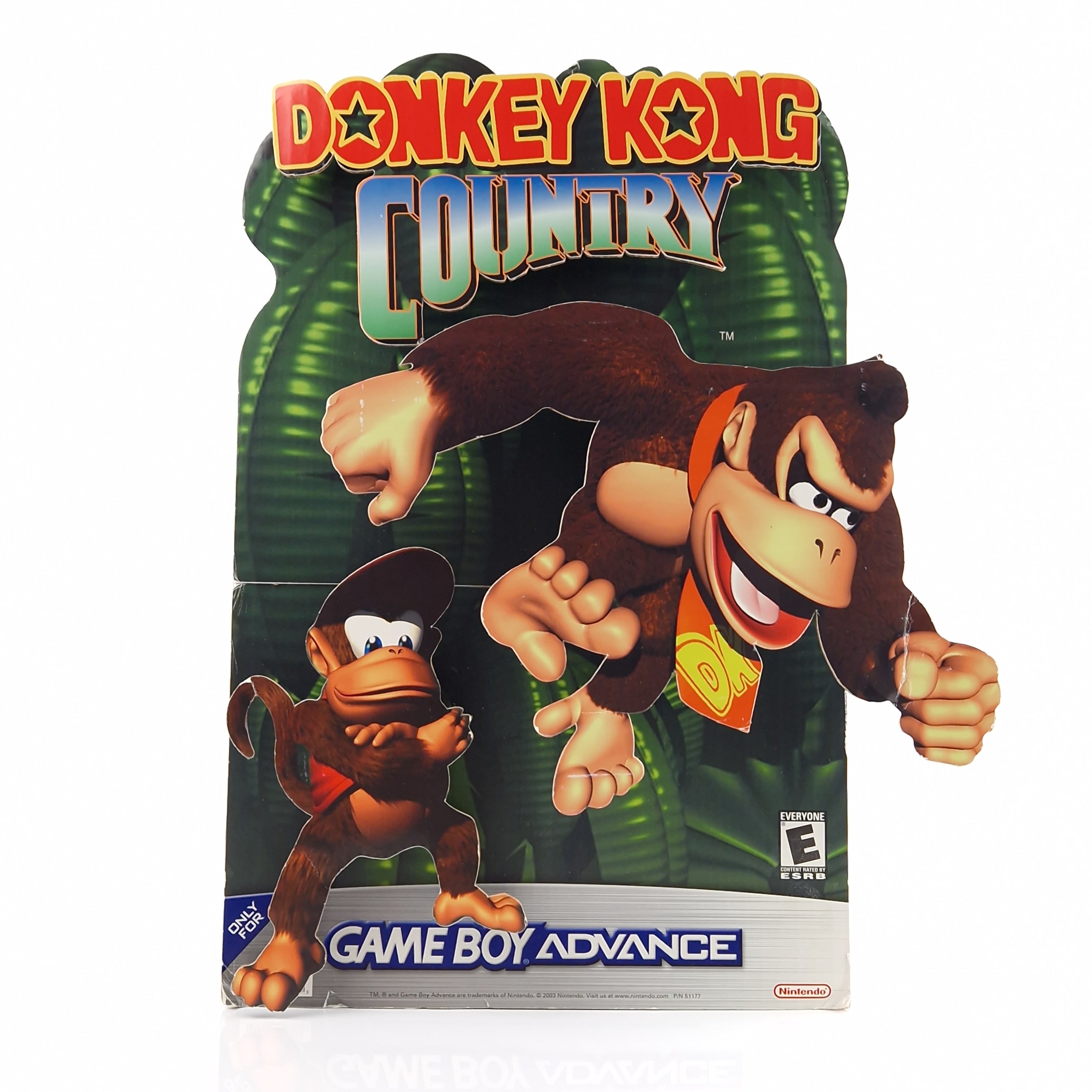 Nintendo Gameboy Advance Promo Aufsteller Donkey Kong Country
