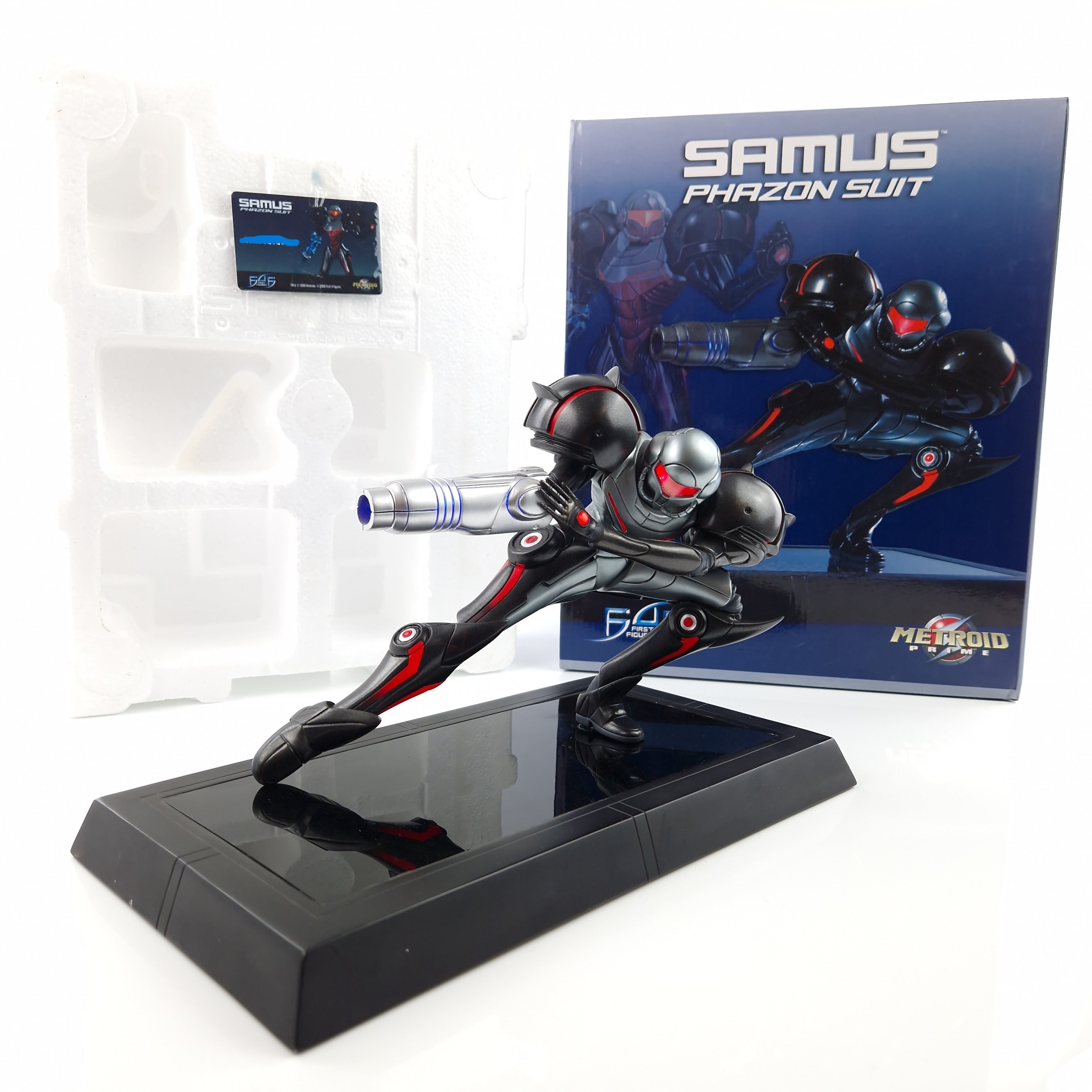 First 4 Figures Statue Samus Phazon Suit - 1/1500 Units OVP Karte Metroid Prime