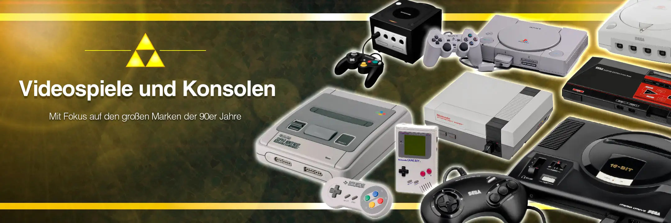 Klassische Nintendo Super Famicom Konsole in Weiß und Schwarz, mit einem schlanken Design, das das ikonische 'S'-Logo oben aufweist.