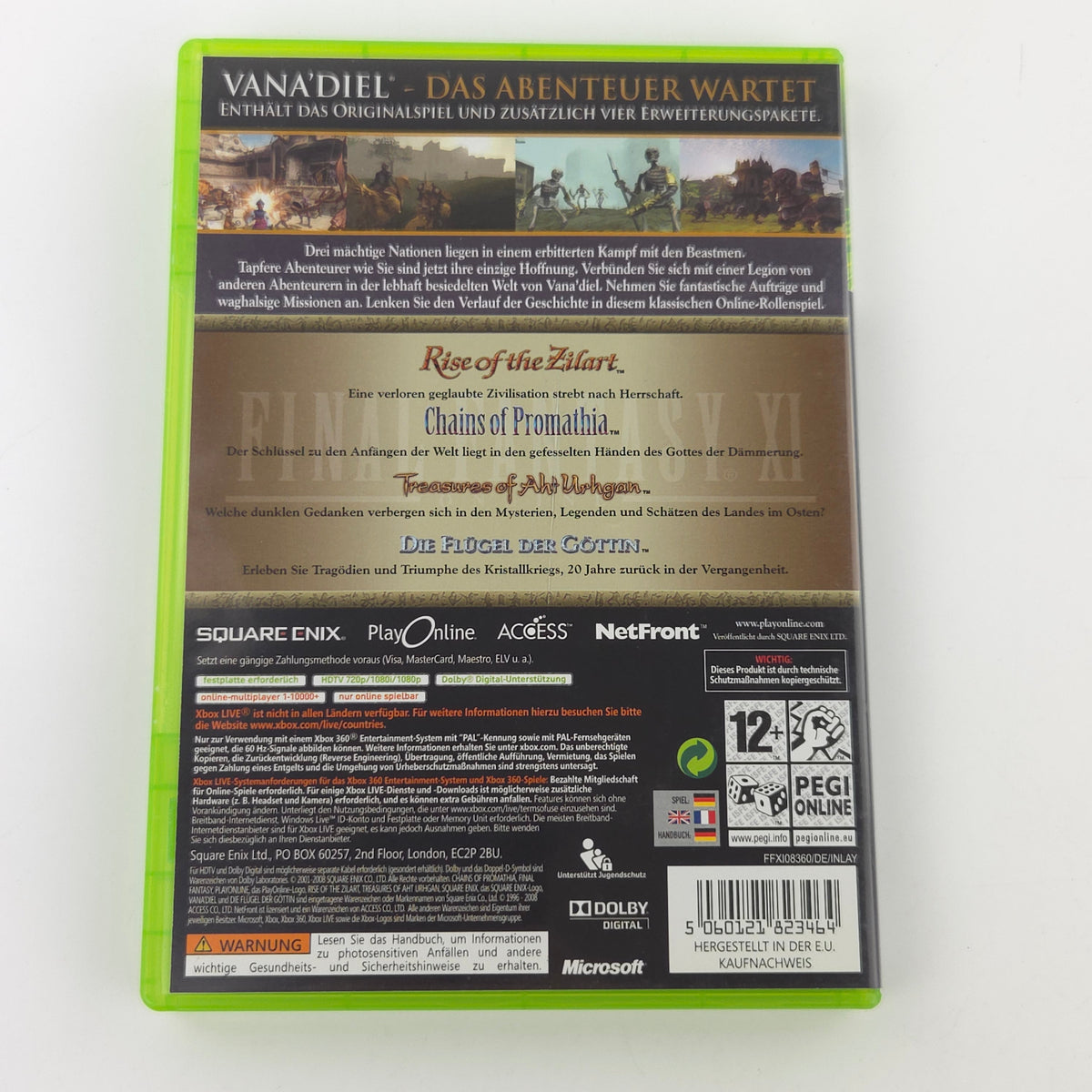 Xbox 360 Spiel Final Fantasy XI Online OVP