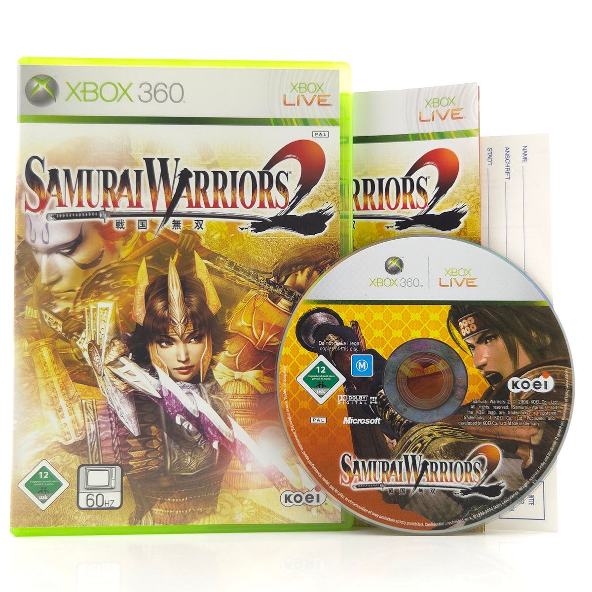Xbox 360 Spiel Samurai Warriors 2 OVP PAL