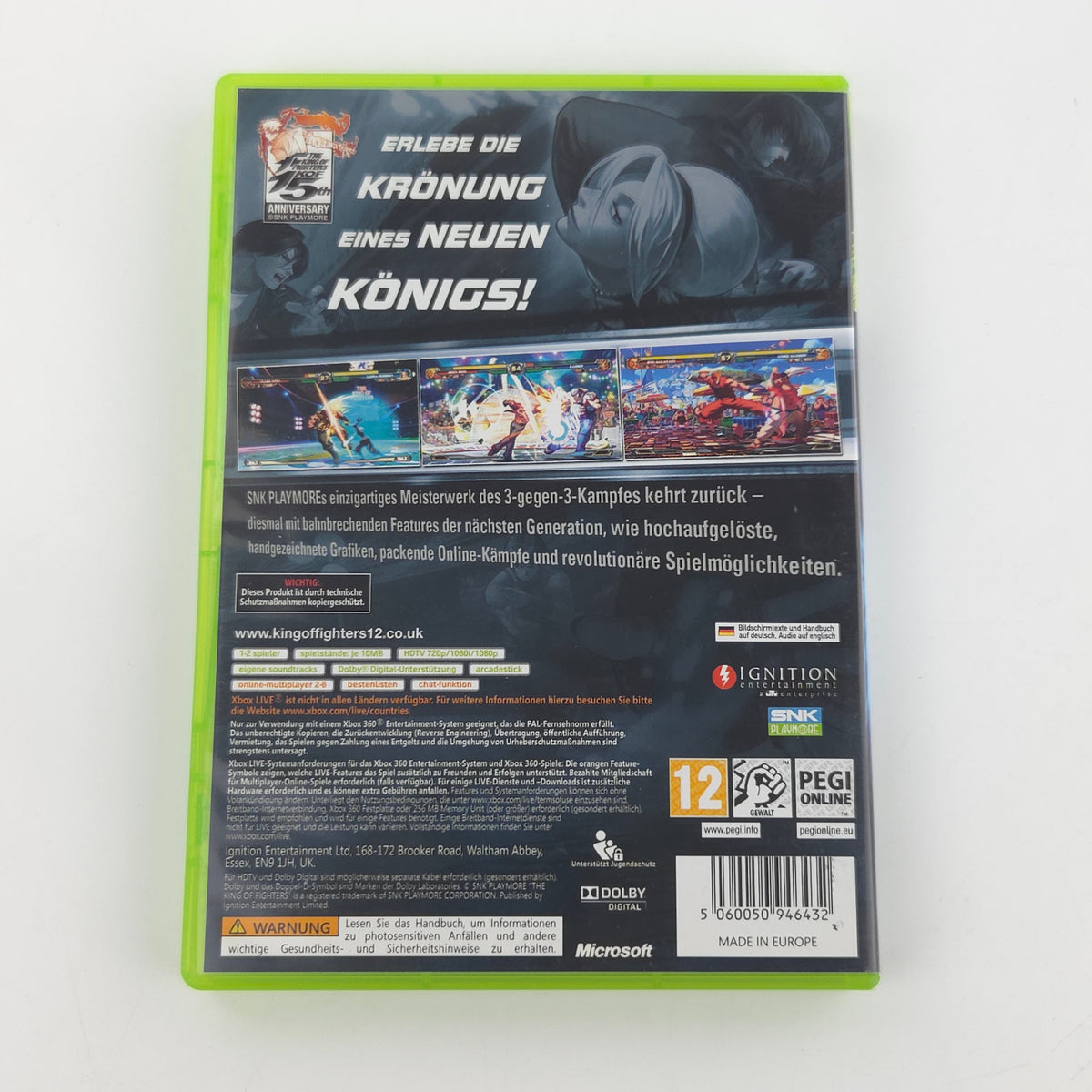 Xbox 360 Spiel The King of Fighters XII OVP