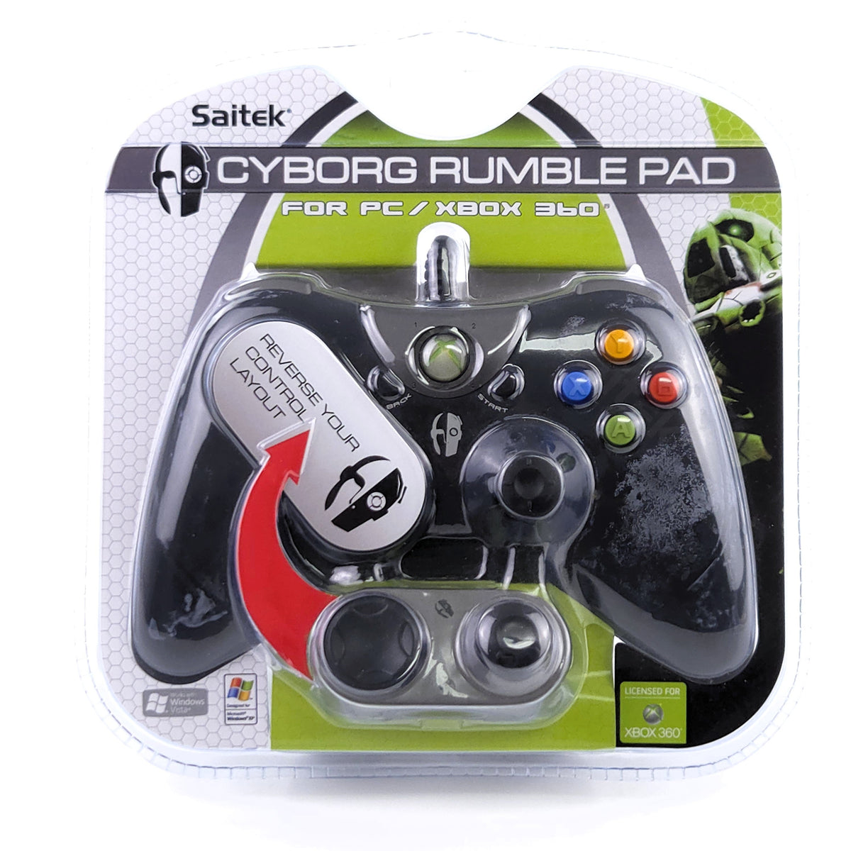 Microsoft Xbox 360 Zubehör: Cyborg Rumble Pad Controller -Blister OVP NEU (PC)