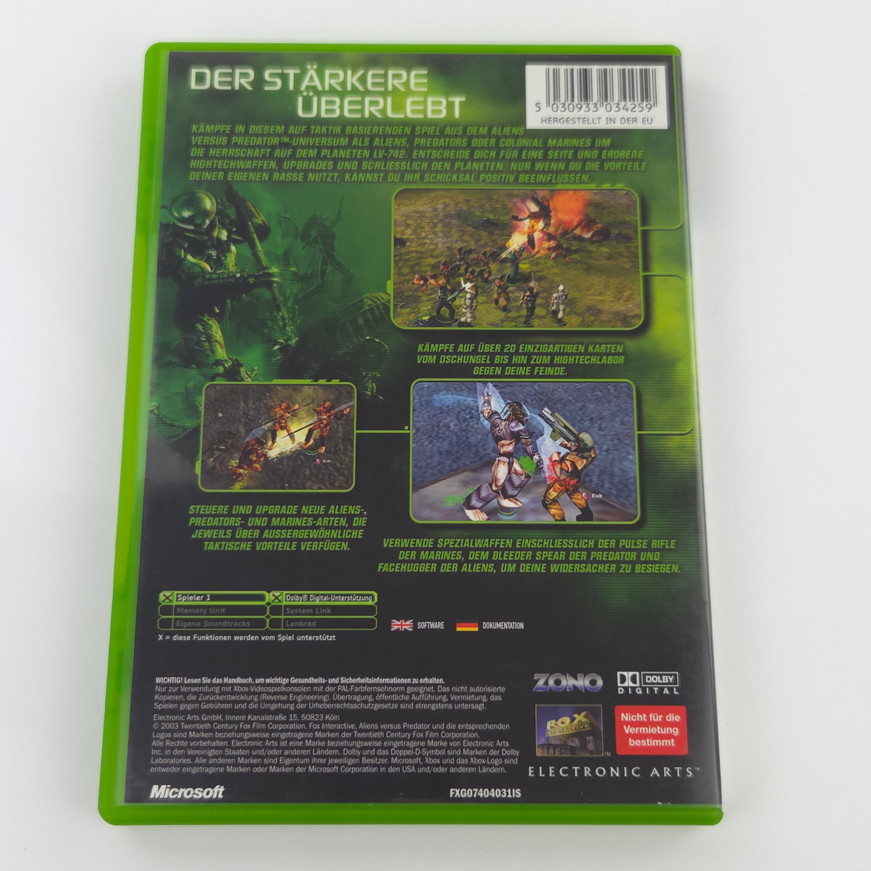 Xbox Classic Spiel – Alien Versus Predator Extinction (PAL)