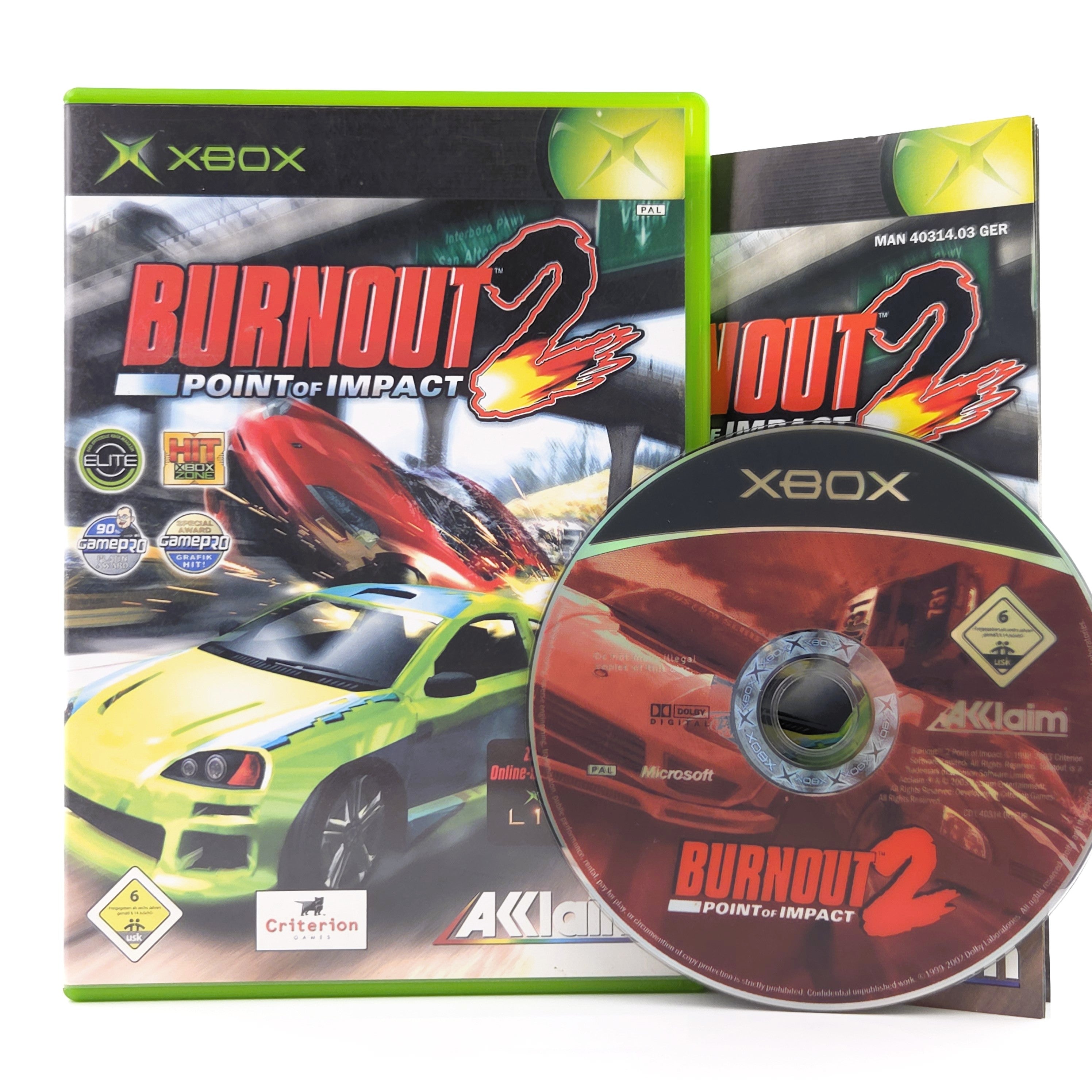 Xbox Classic Spiel – Burnout 2 Point of Impact (OVP)