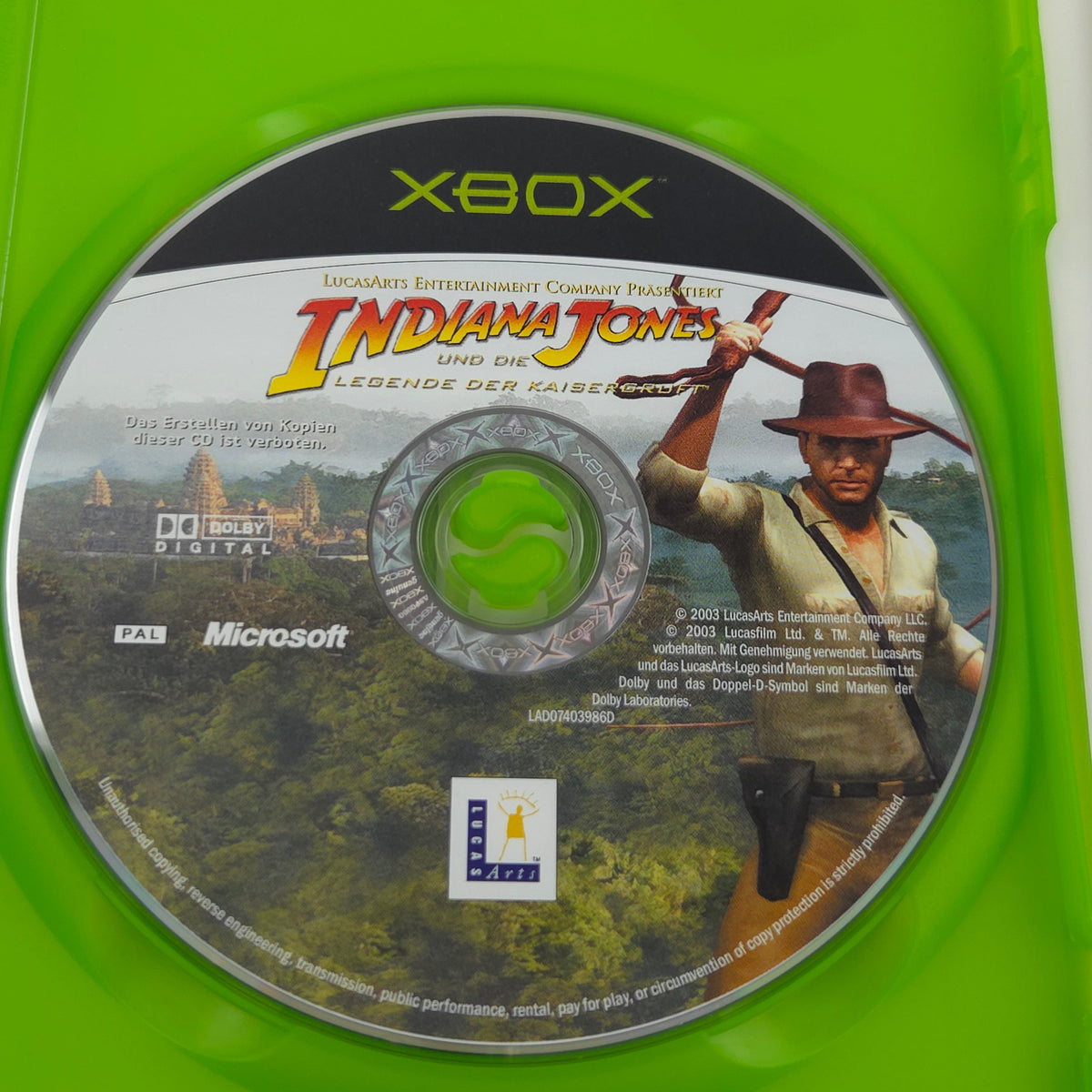 Xbox Spiel Indiana Jones Kaisergruft OVP DE