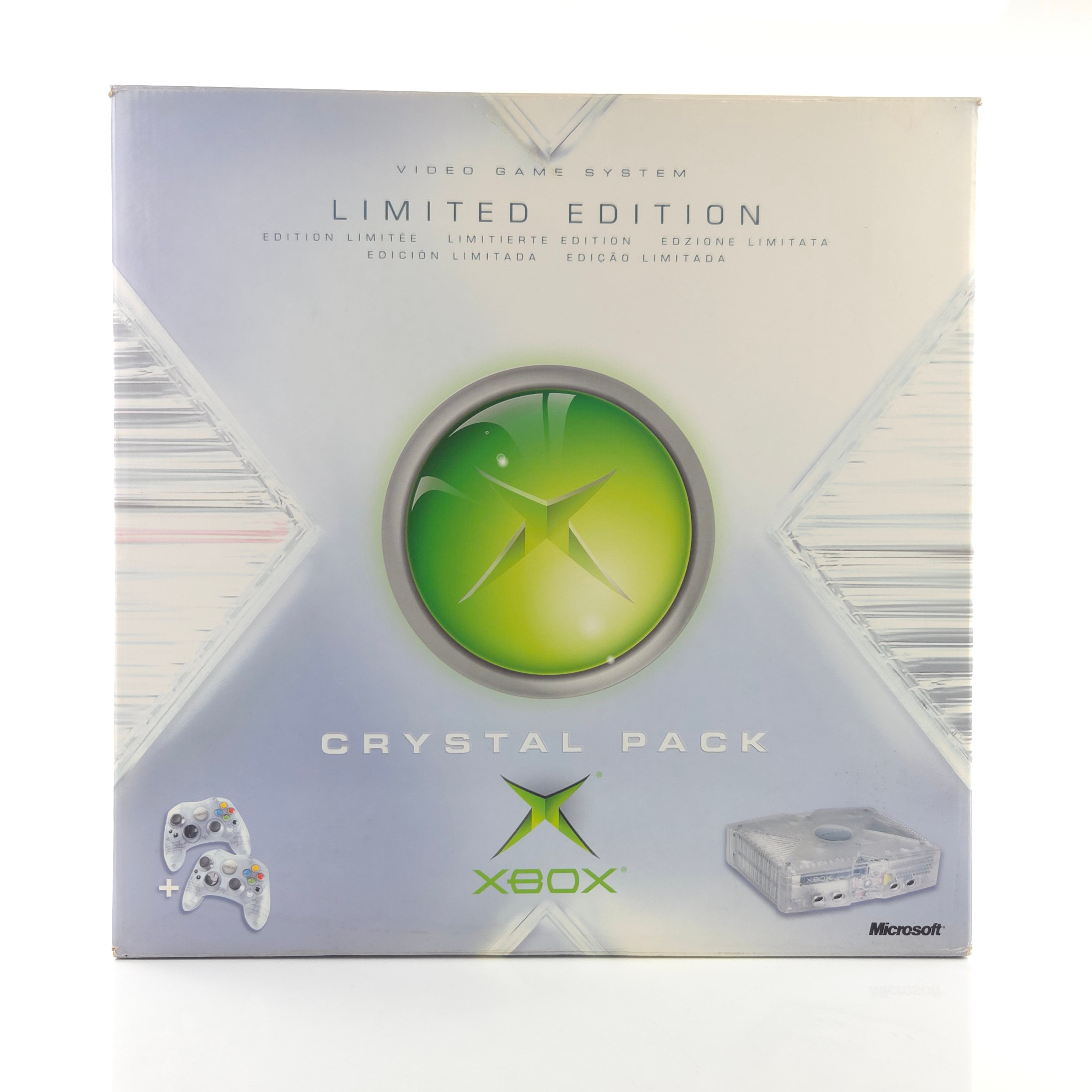Xbox Classic Konsole Crystal Edition OVP