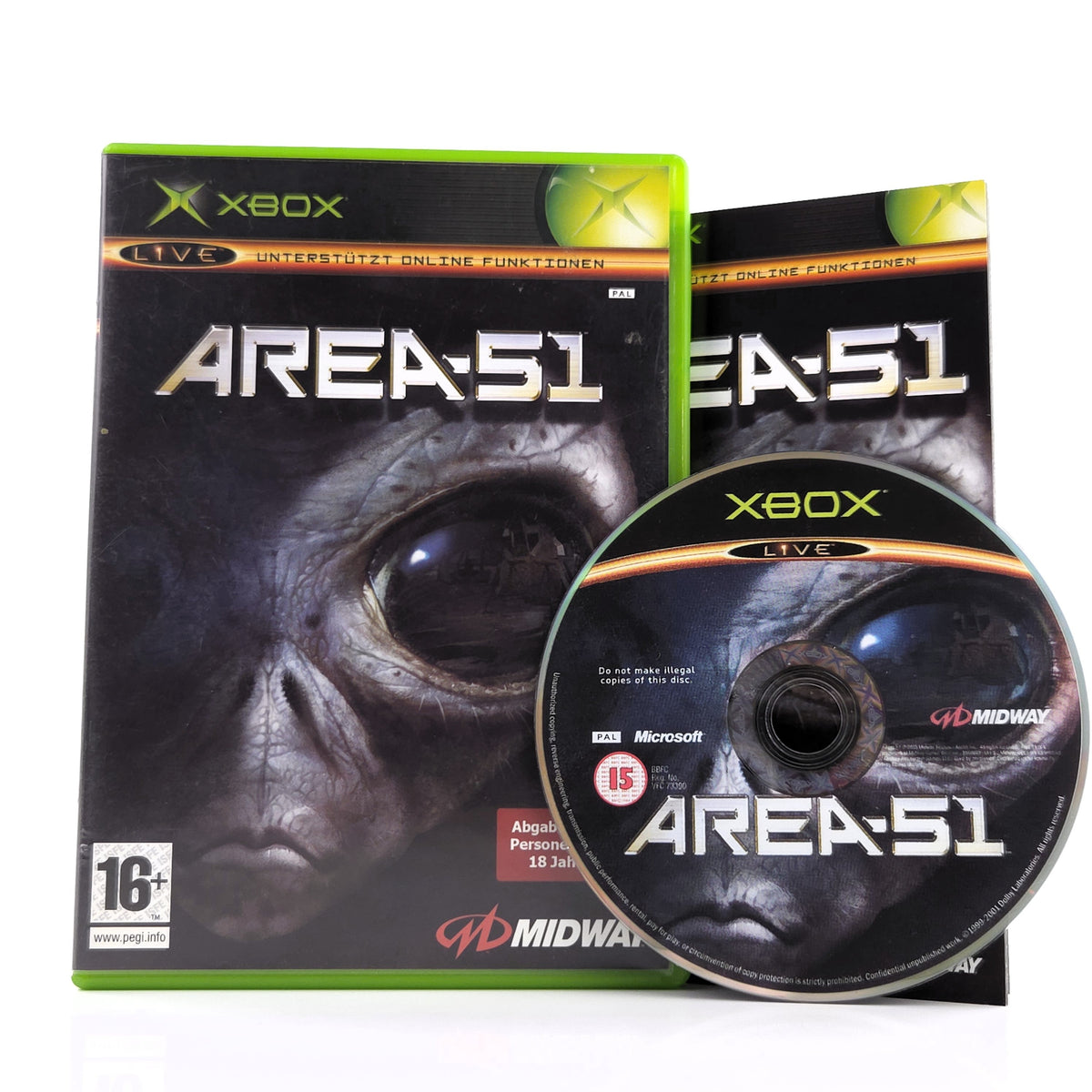 Microsoft Xbox Spiel Area 51 OVP CD PAL