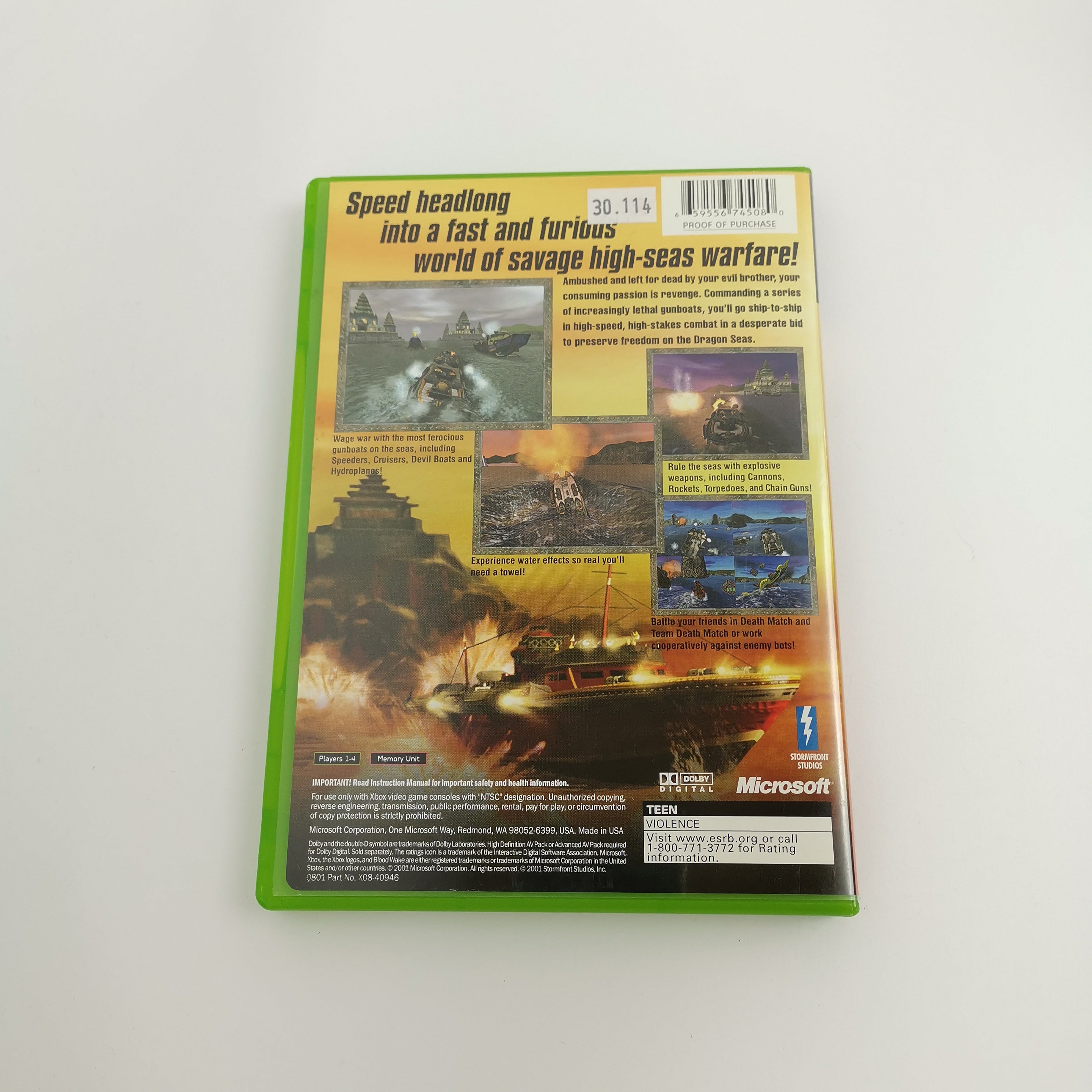 Microsoft Xbox Classic Spiel – Blood Wake (OVP NTSC-USA)