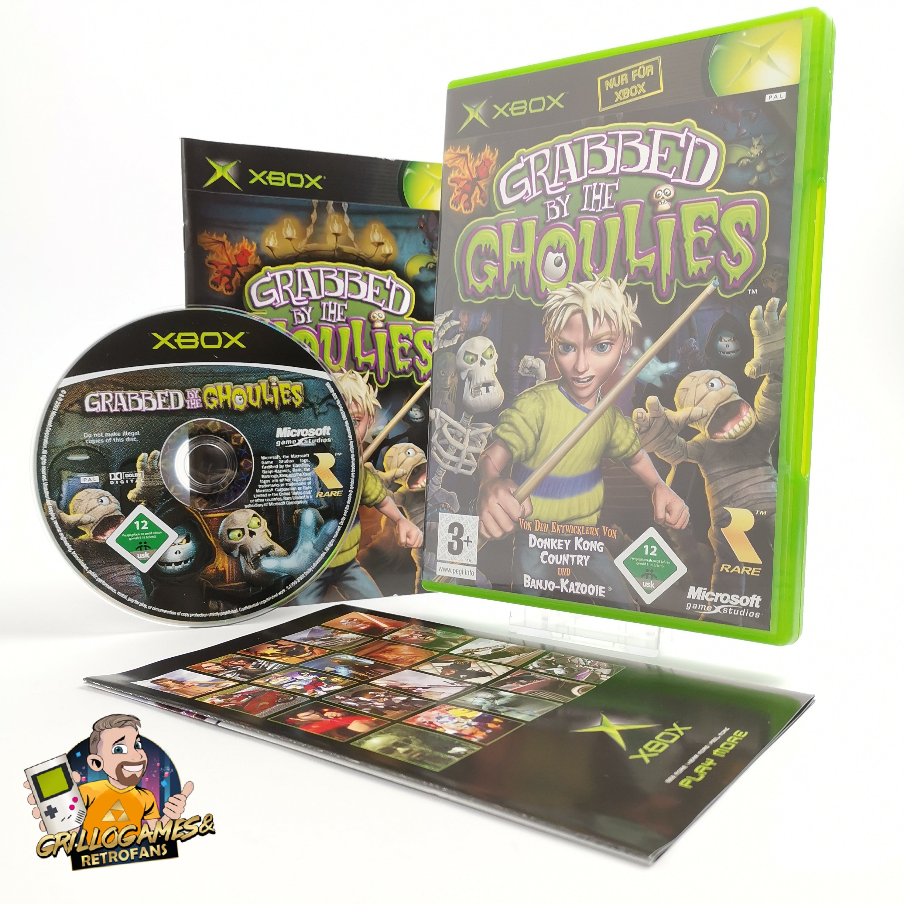 Microsoft Xbox Classic Spiel – Grabbed by the Ghoulies PAL OVP