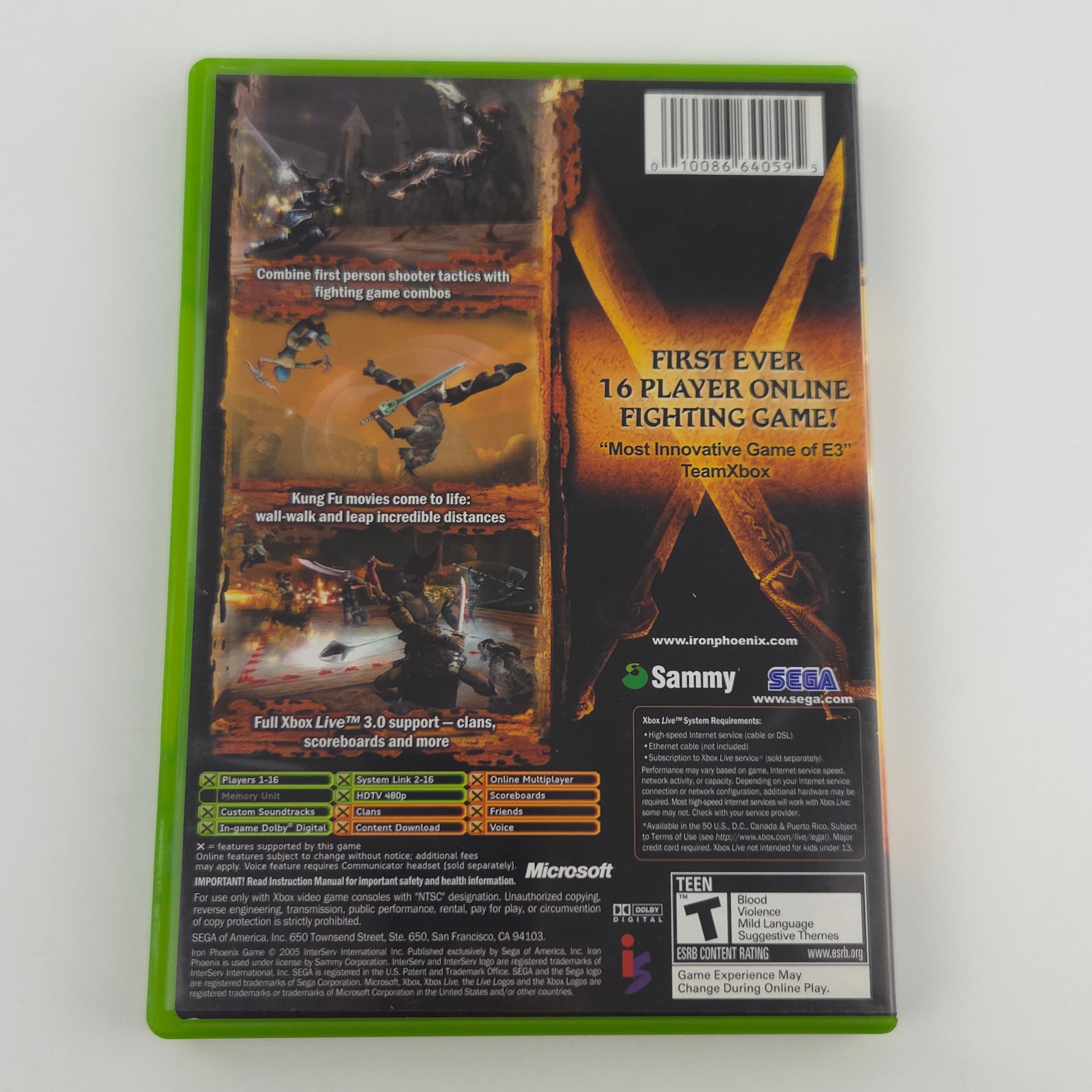 Microsoft Xbox Spiel Iron Phoenix USA OVP