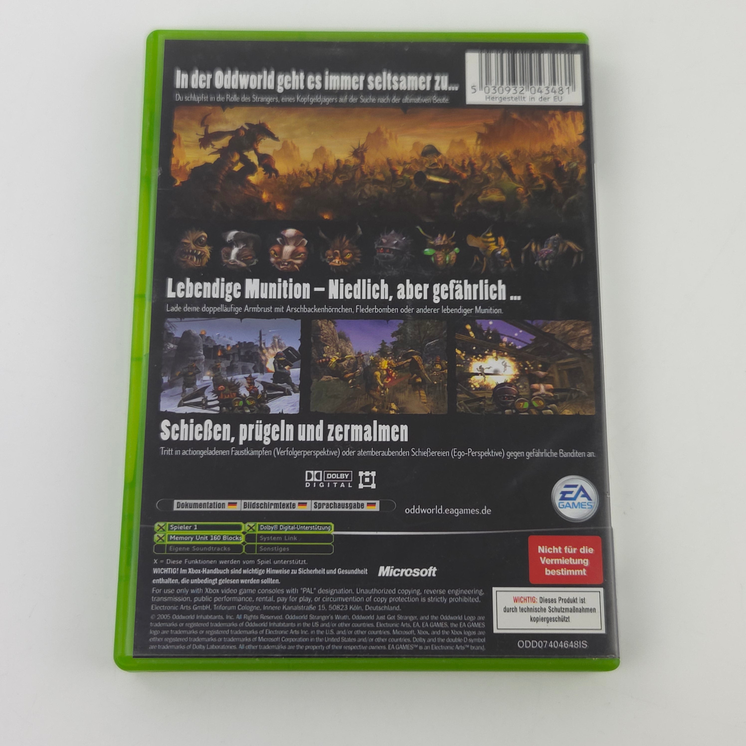 Microsoft Xbox Spiel Oddworld Strangers Vergeltung OVP