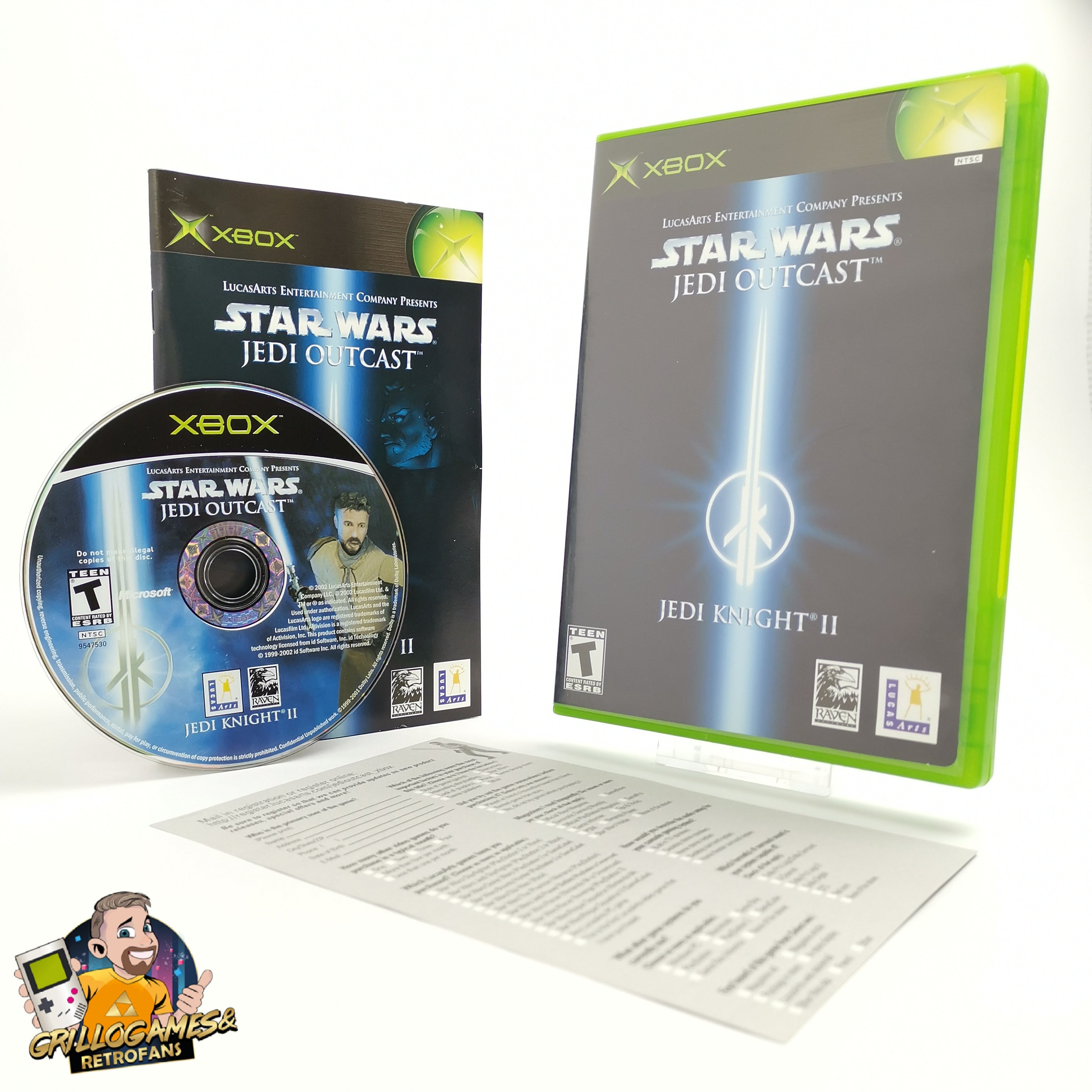 Microsoft Xbox Classic Spiel – Star Wars Jedi Outcast OVP
