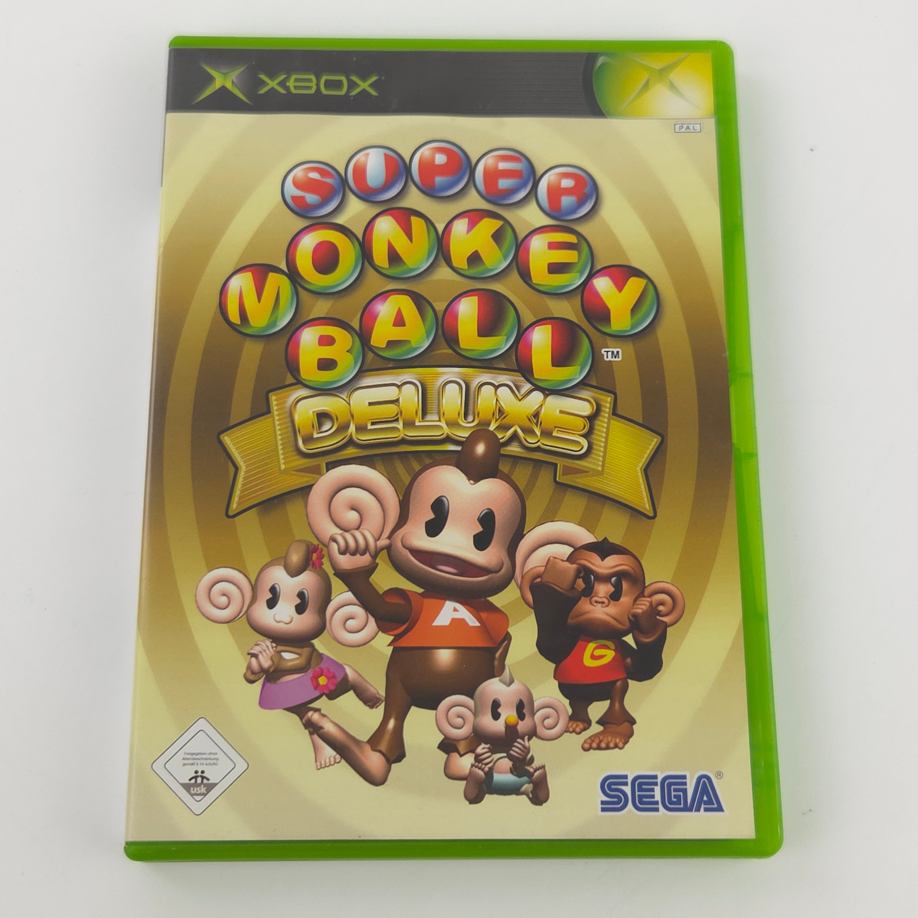 Microsoft Xbox Spiel Super Monkey Ball Deluxe OVP