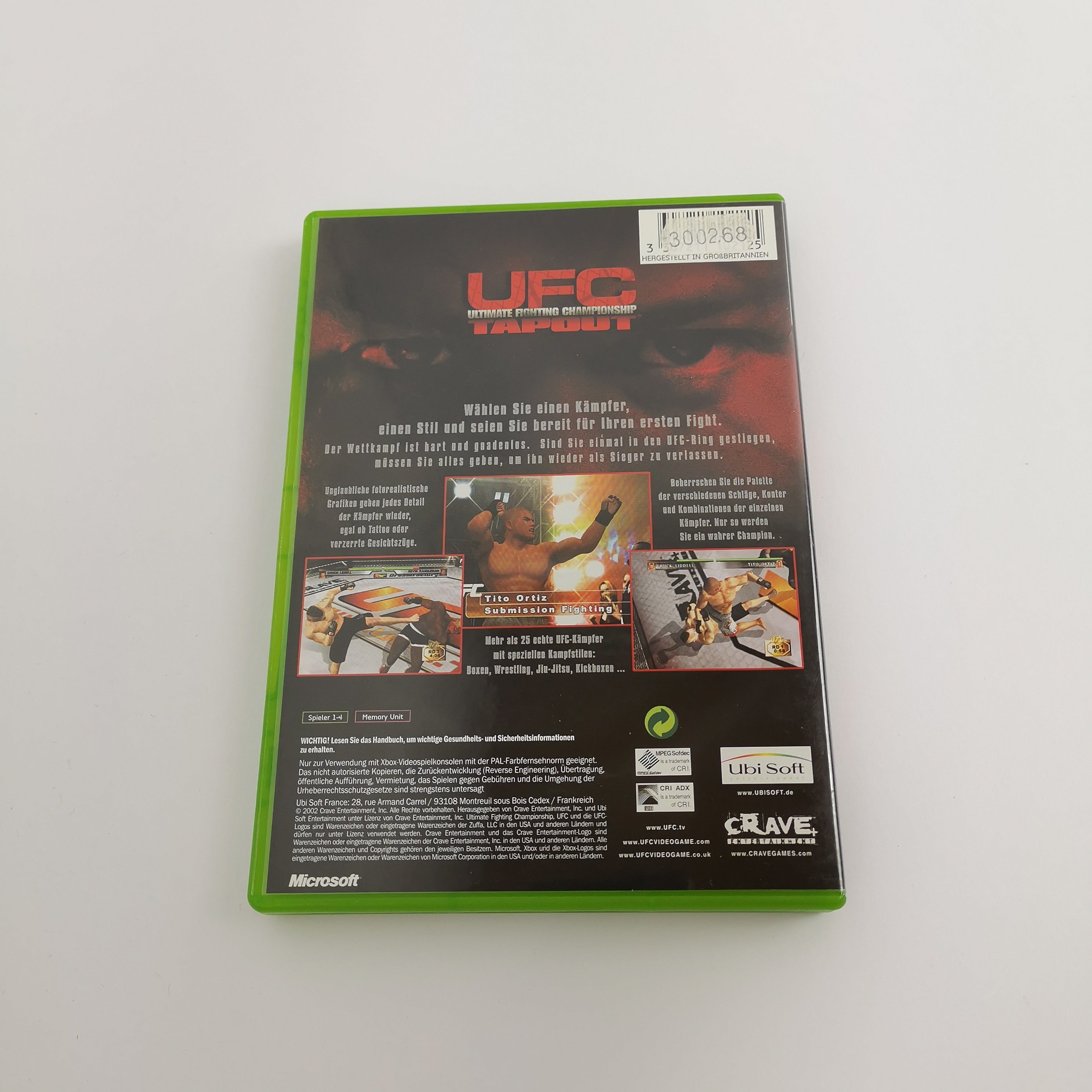 Xbox Classic Spiel – Ultimate Fighting Championship OVP PAL