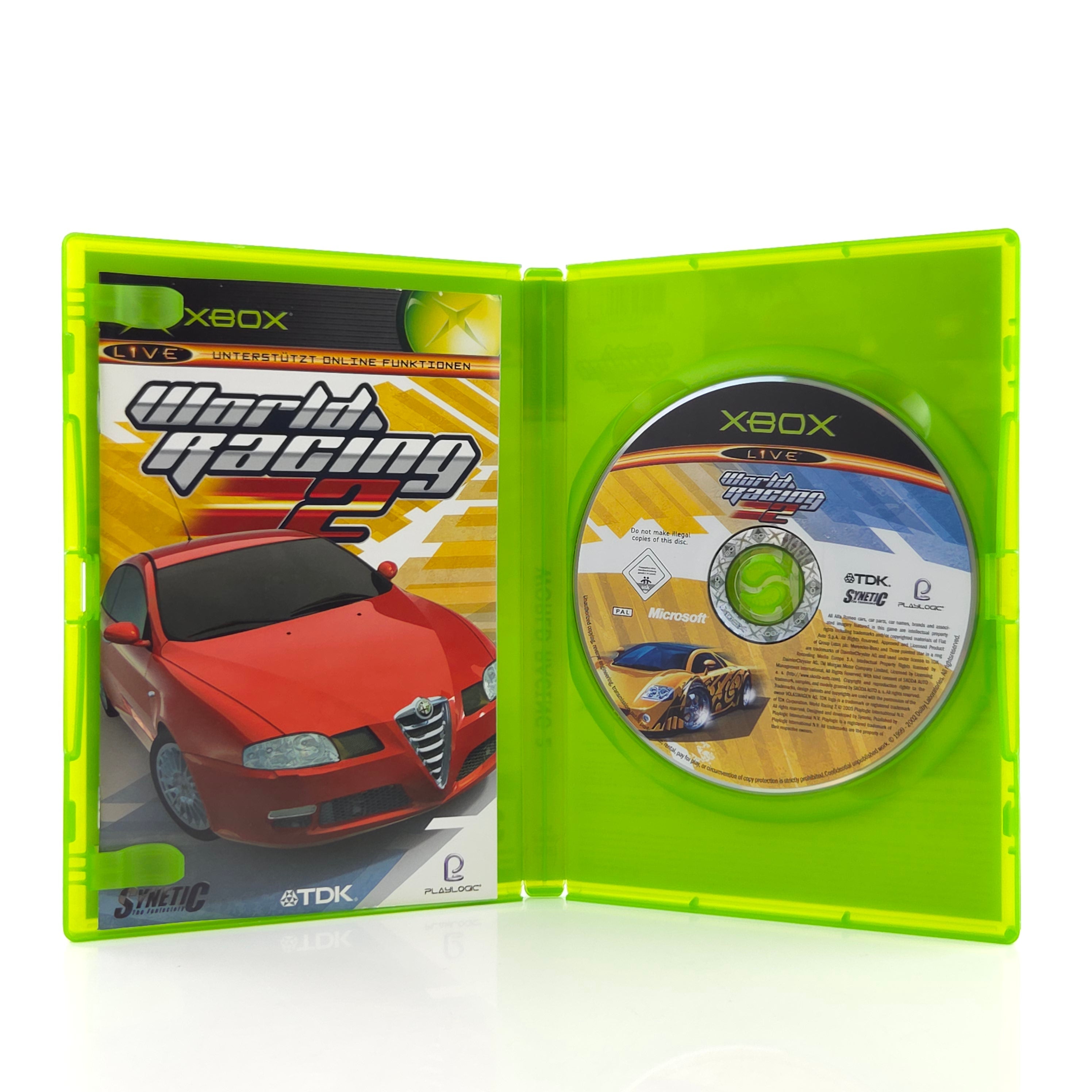 Microsoft Xbox Spiel World Racing 2 OVP PAL
