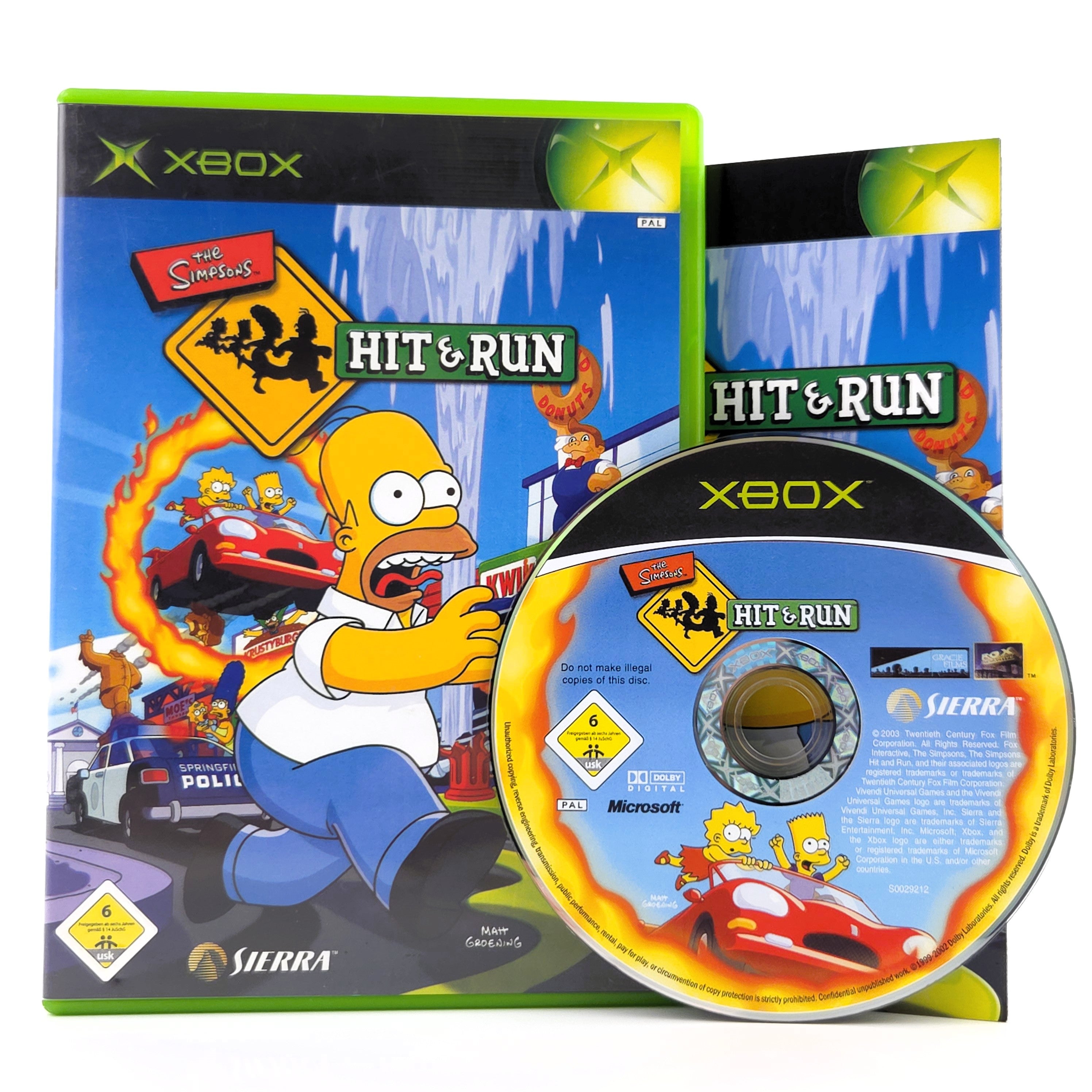 Xbox Classic Spiel – The Simpsons Hit & Run (OVP)