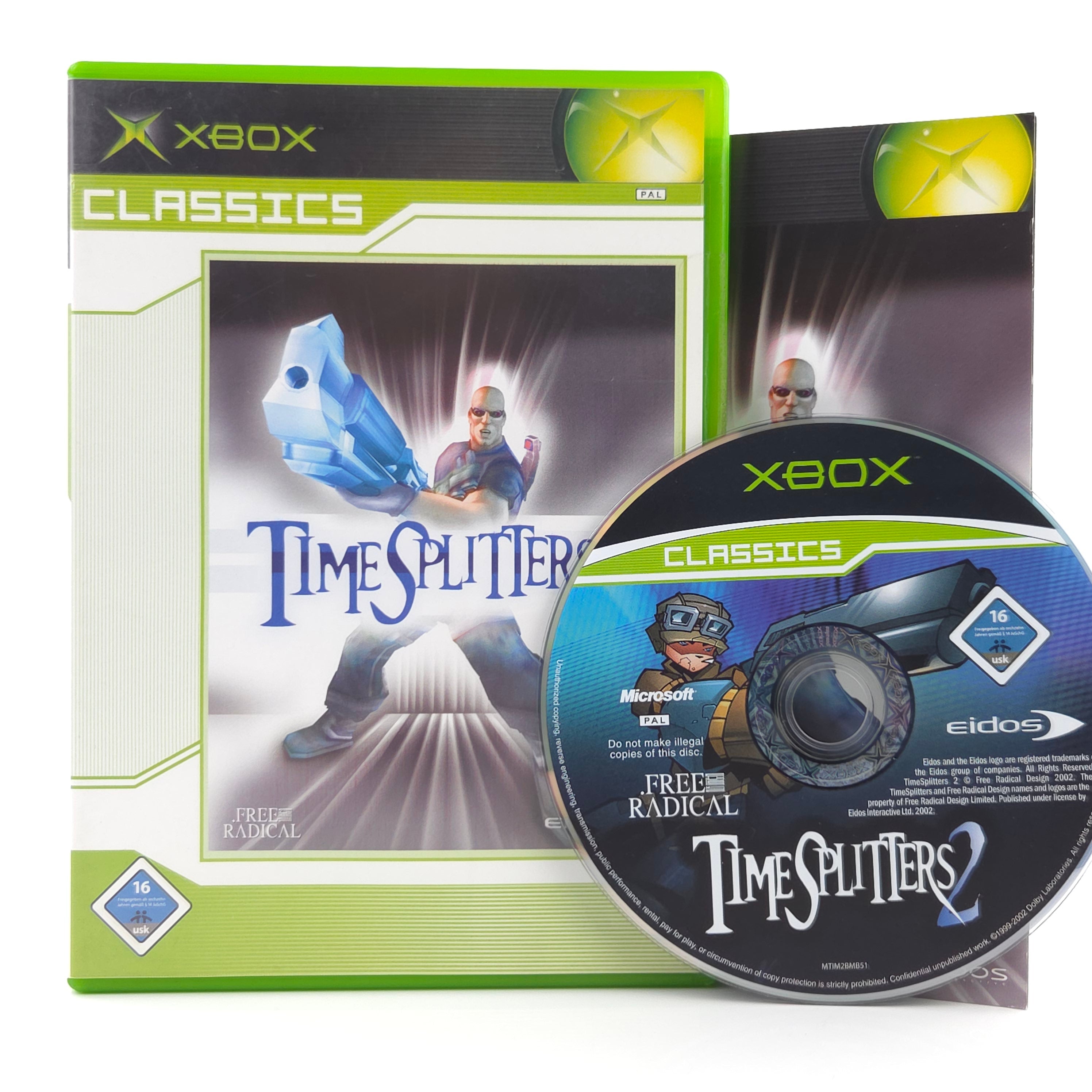 Xbox Classic Spiel – Time Splitters 2 (OVP PAL)