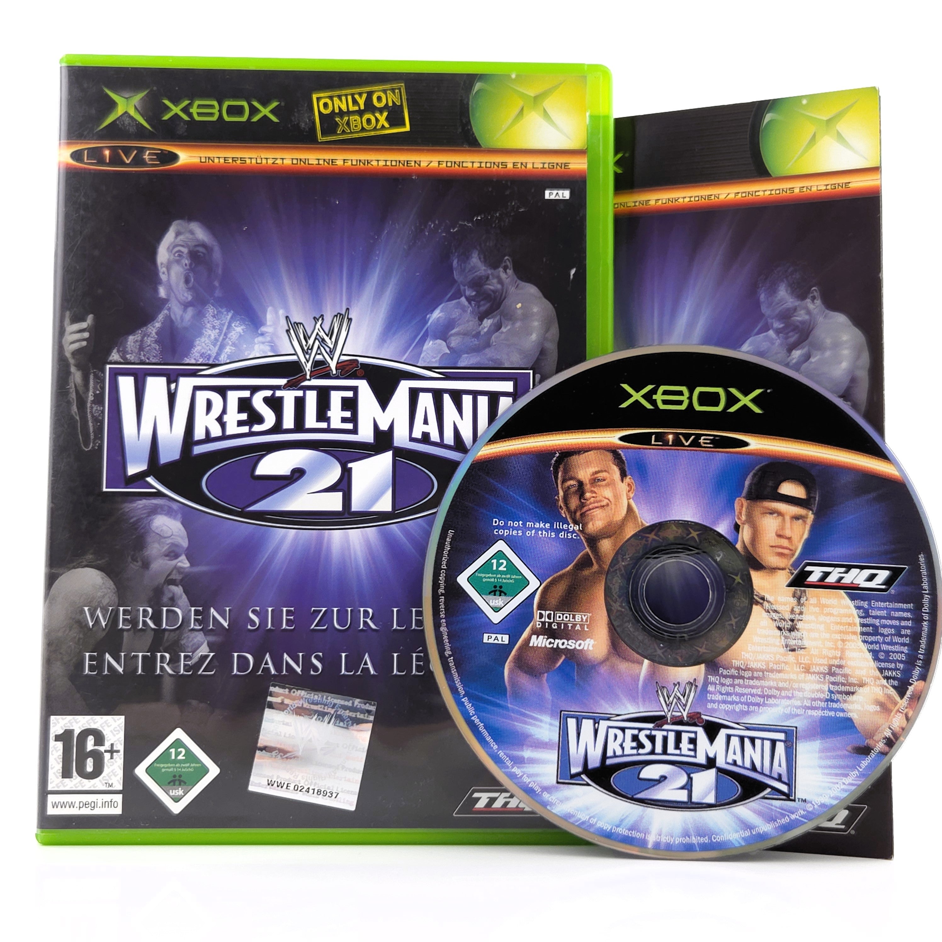 Xbox Classic Spiel – Wrestle Mania 21 (OVP PAL)