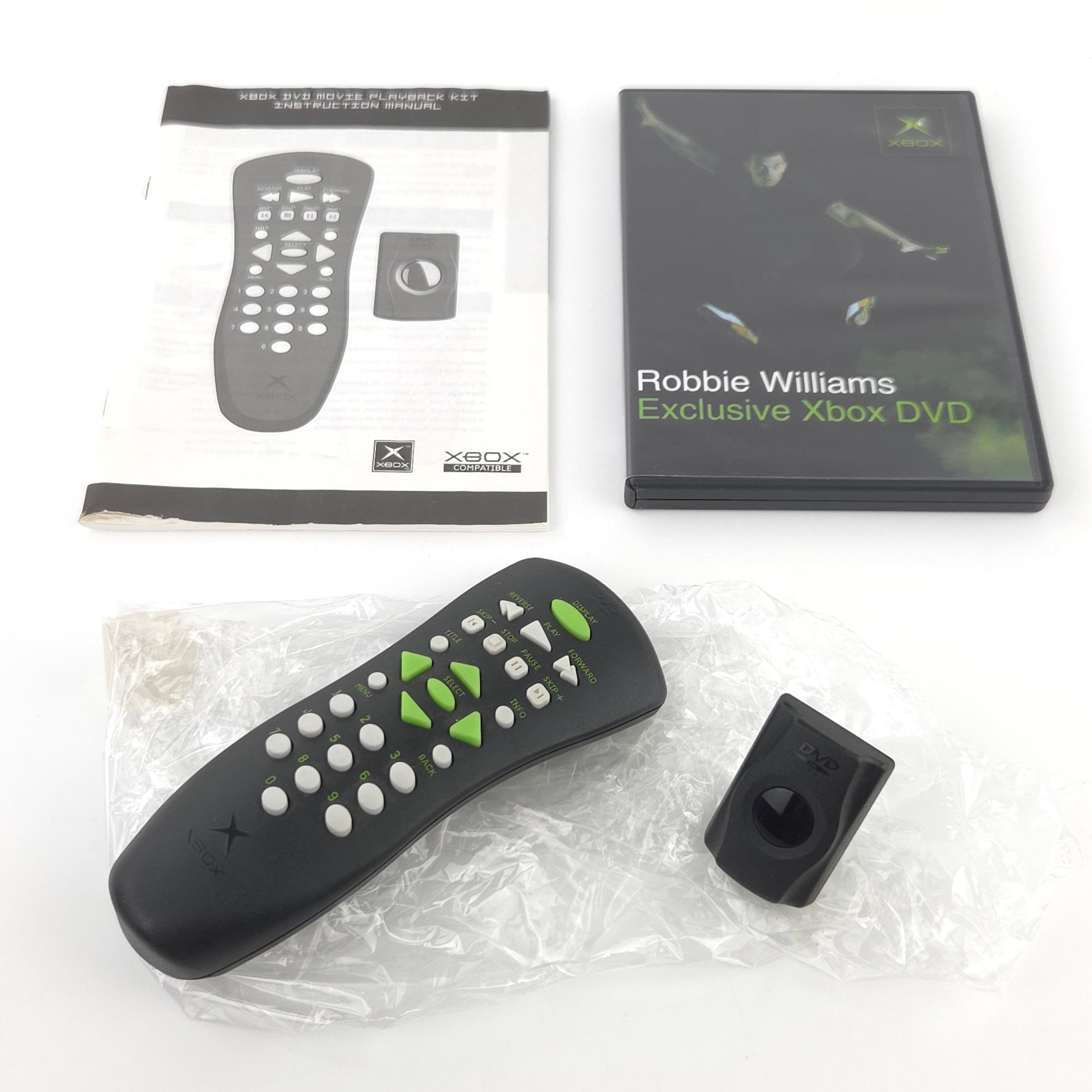 Xbox Zubehör DVD Kit und Robbie Williams DVD OVP