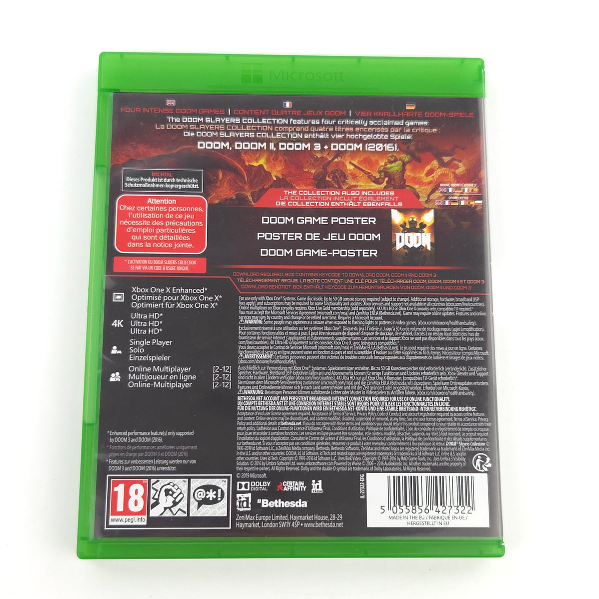 Microsoft Xbox ONE / Series X Spiel: DOOM Slayers Collection (PAL EUR USK18)