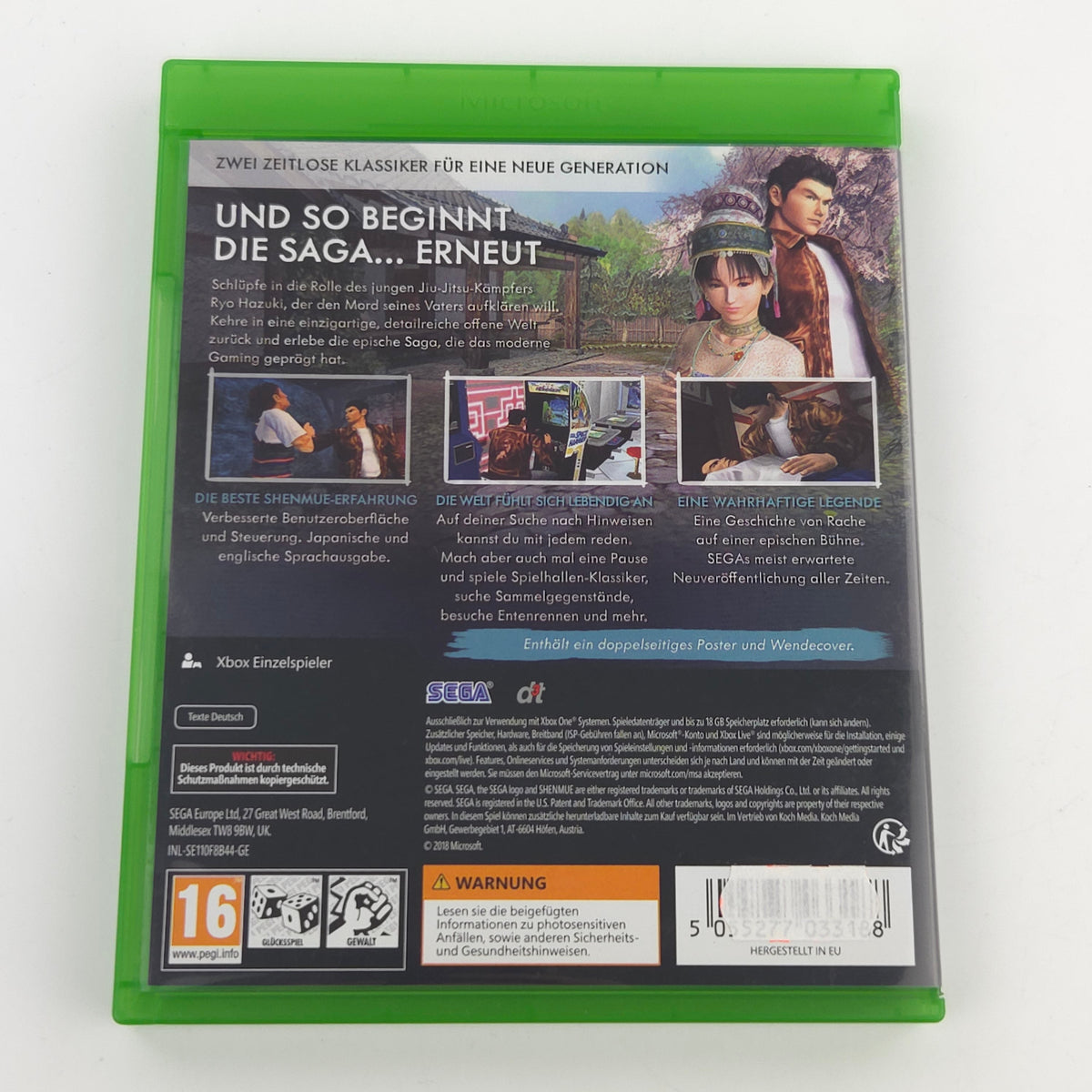 Microsoft Xbox ONE Spiel: Shenmue I & II - Blu-ray Disc, Series X kompatibel