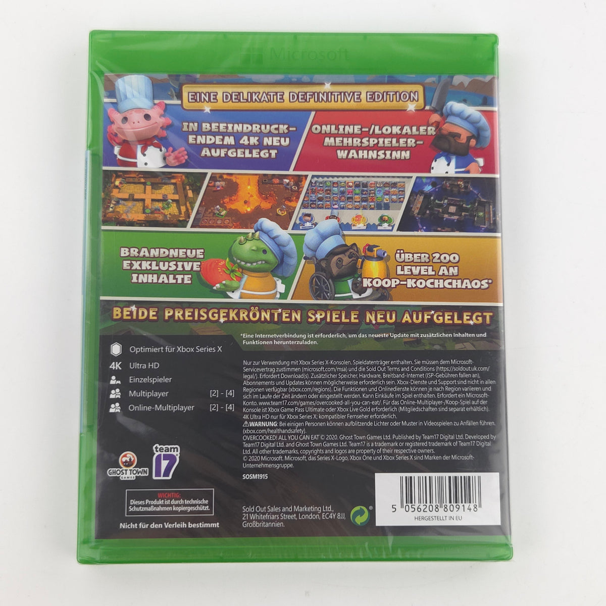 Microsoft Xbox Series X Spiel Overcooked All You Can Eat Neu