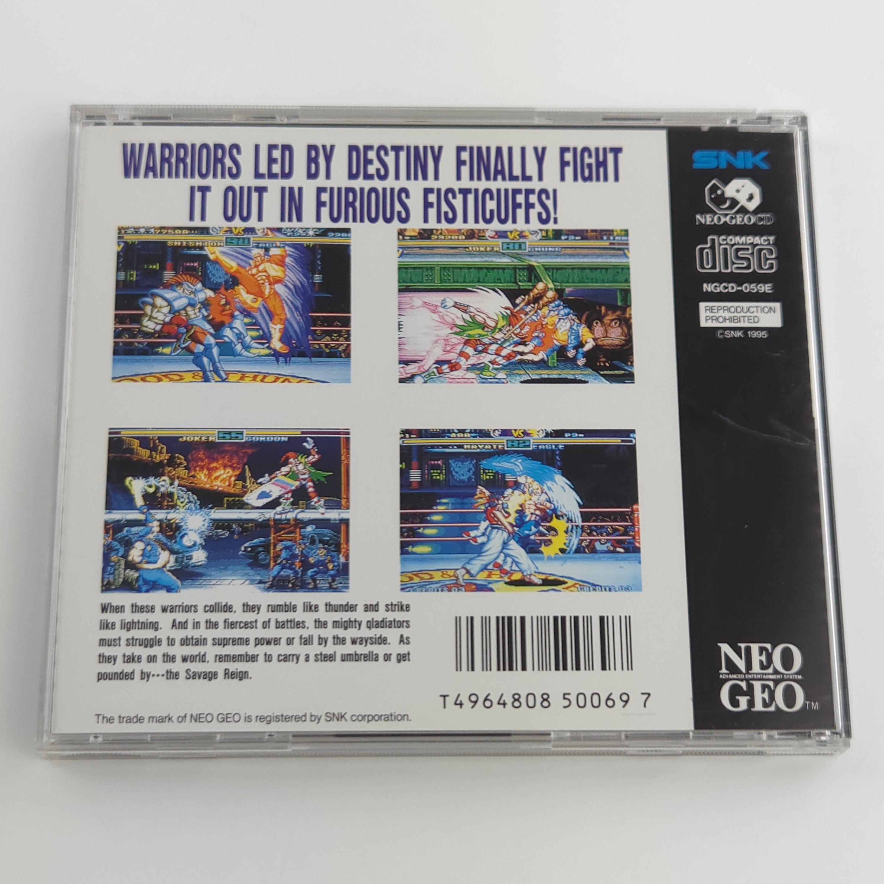 Neo-Geo CD Spiel – Savage Reign Jewel Case USA OVP