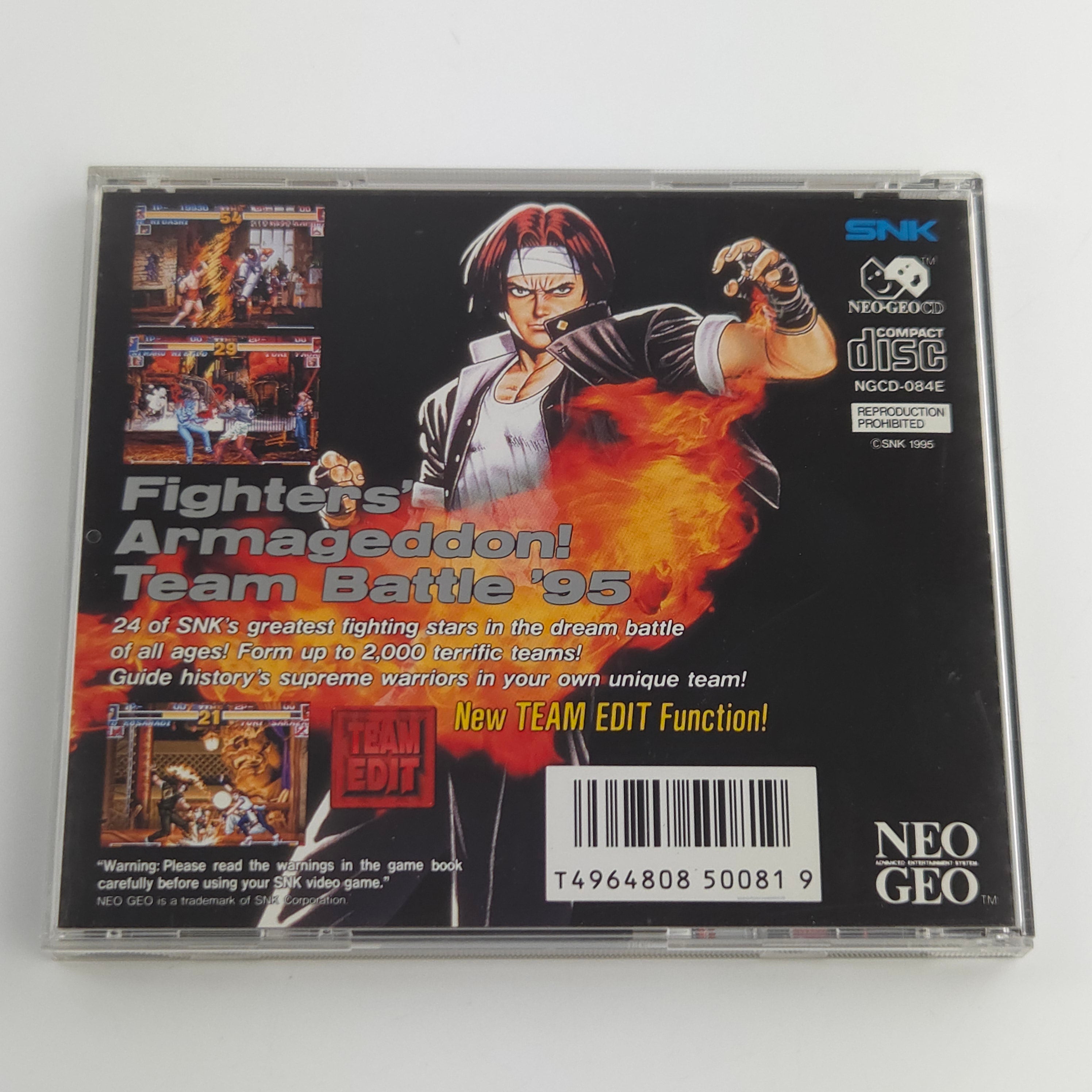 Neo-Geo CD Spiel – The King of Fighters 95 SNK Jewel USA OVP