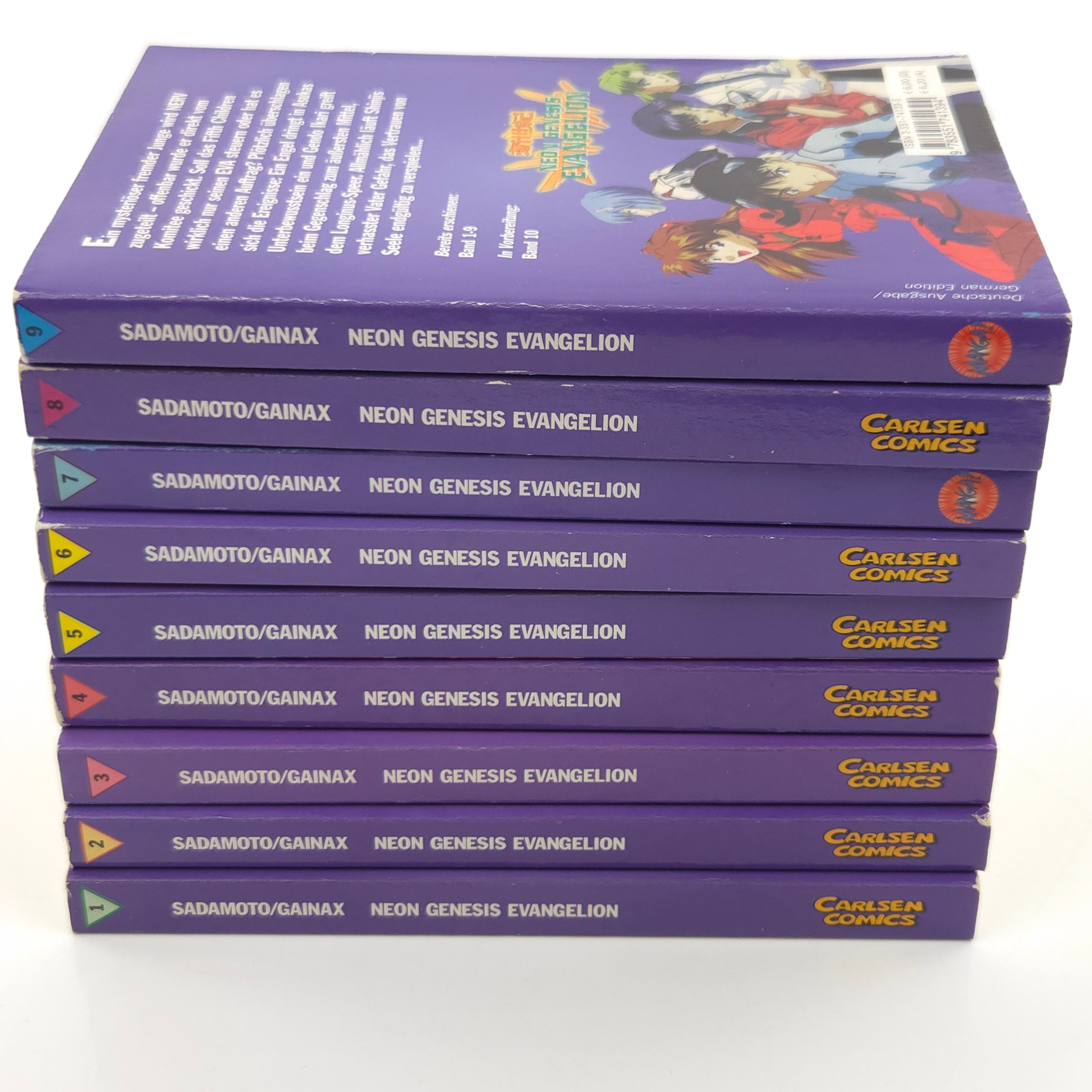 Neon Genesis Evangelion Manga Band 1-9 Carlsen Comics