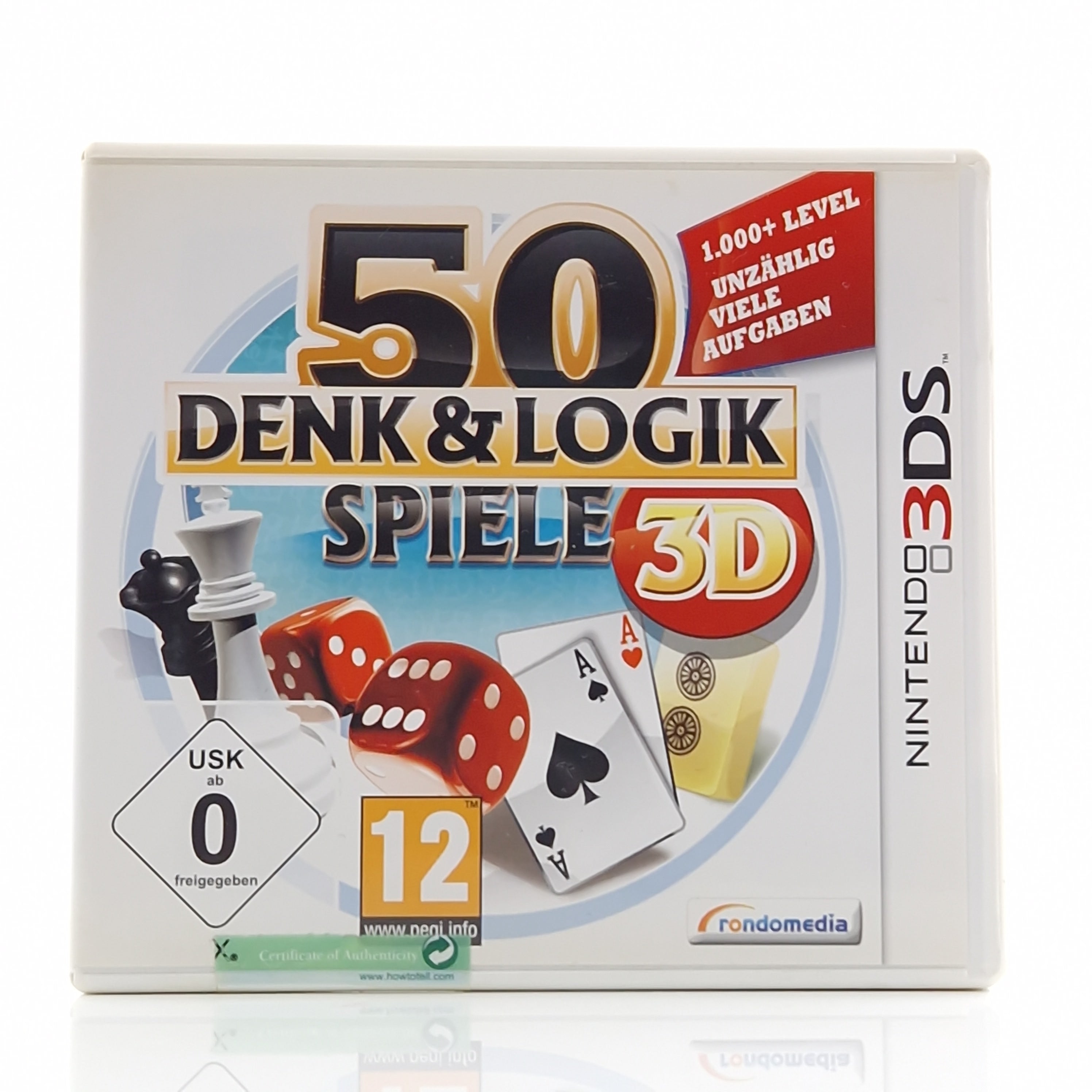 Nintendo 3DS Spiel – 50 Denk und Logik Spiele OVP