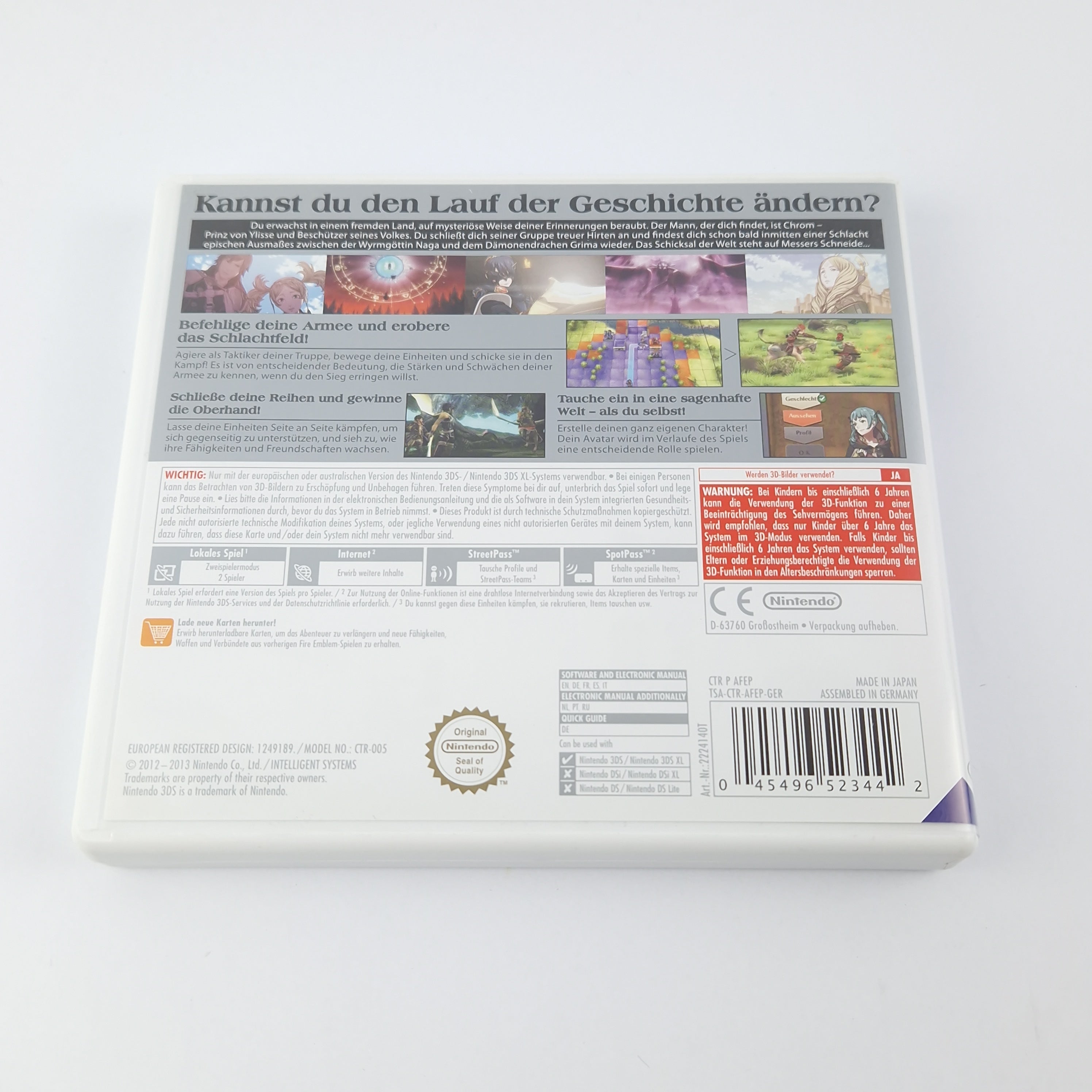 Nintendo 3DS Spiel: Fire Emblem Awakening + JAPAN Guide - OVP Anleitung