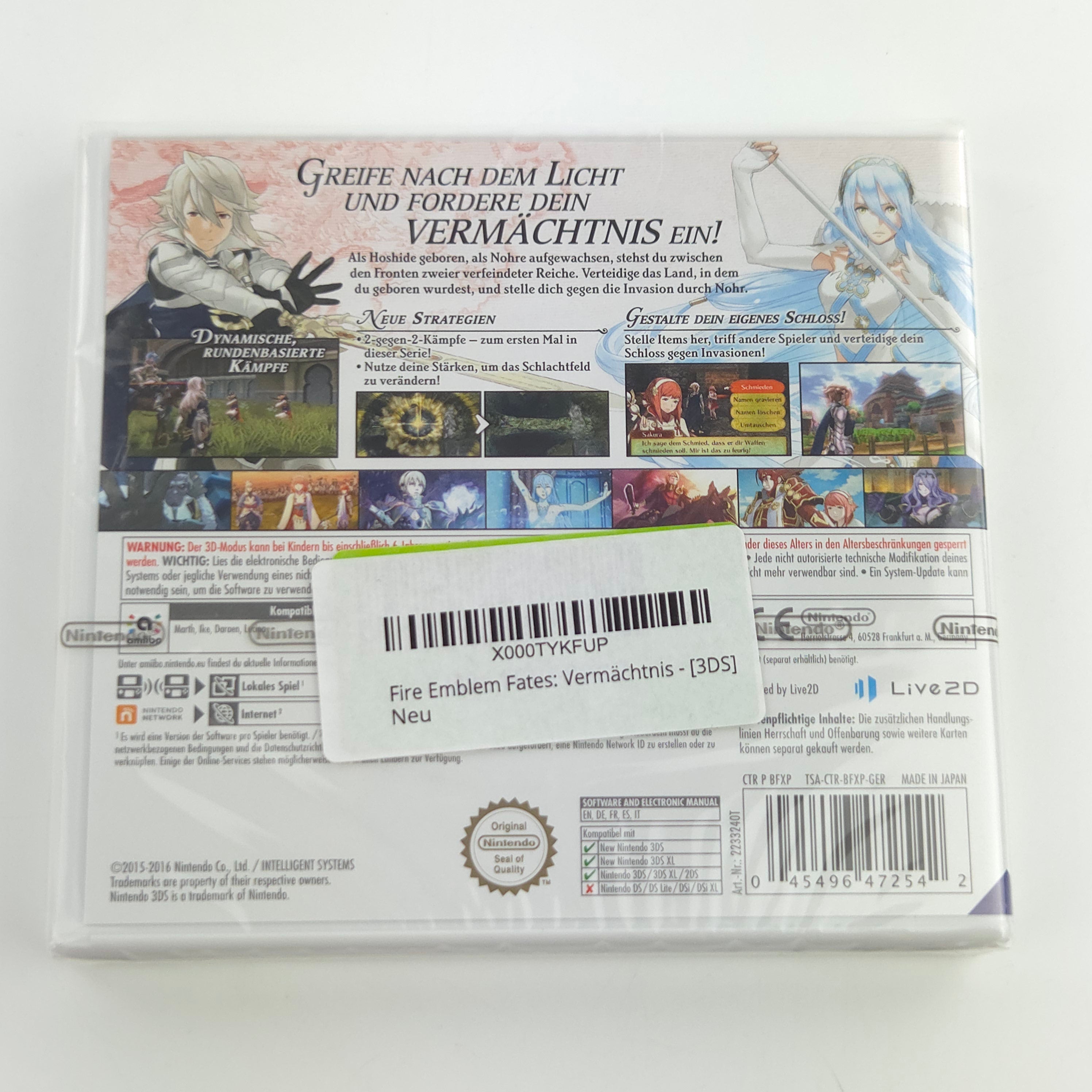 Nintendo 3DS Spiel – Fire Emblem Fates Vermächtnis Neu OVP