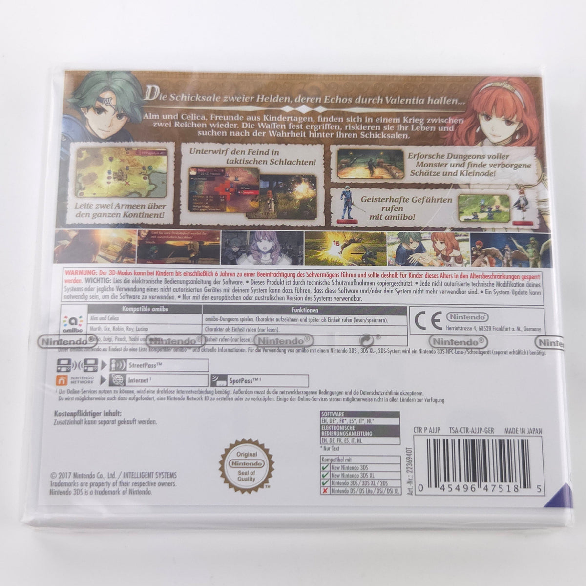 Nintendo 3DS Spiel Fire Emblem Echoes Neu Sealed