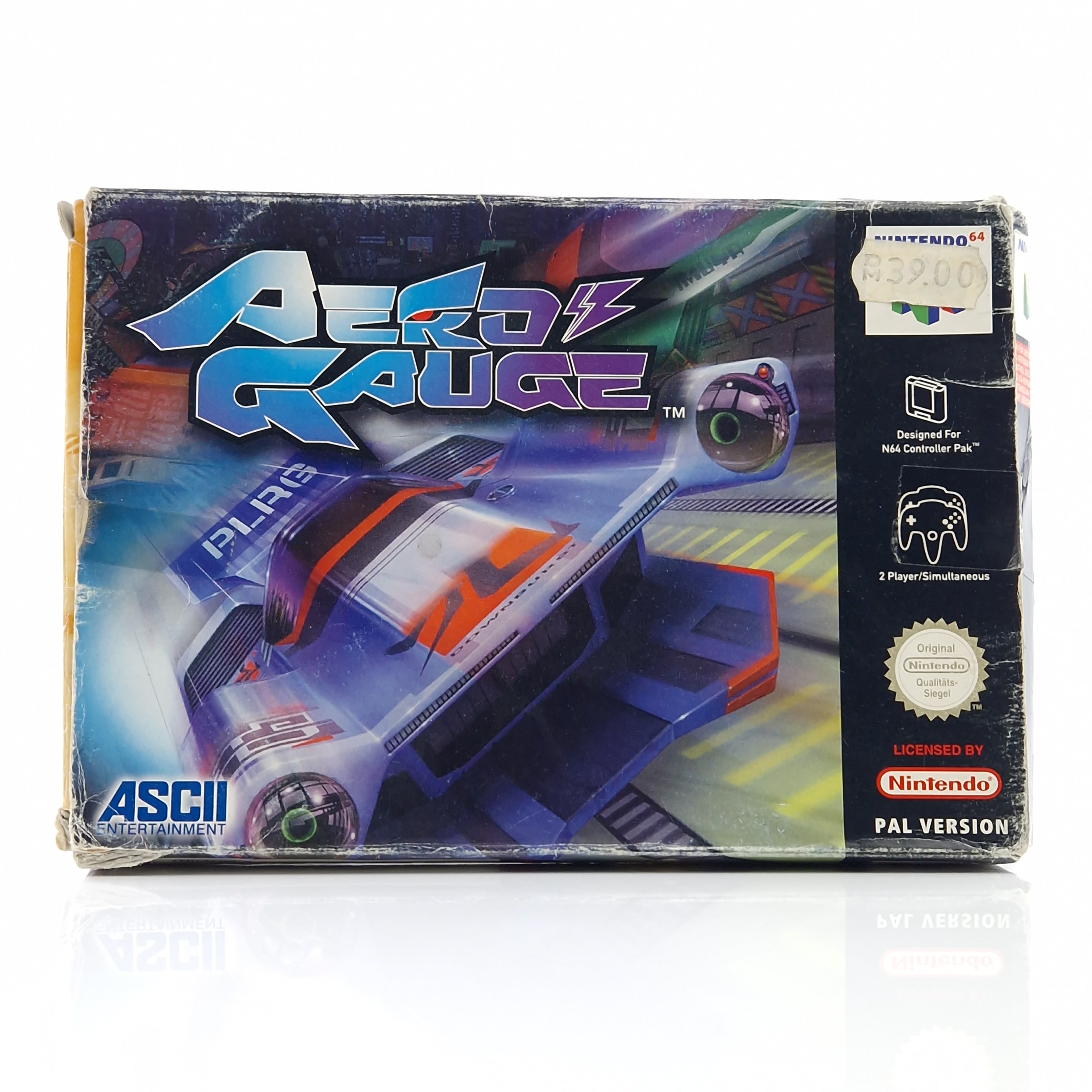 Nintendo 64 Spiel – Aero Gauge OVP starke Gebrauchsspuren