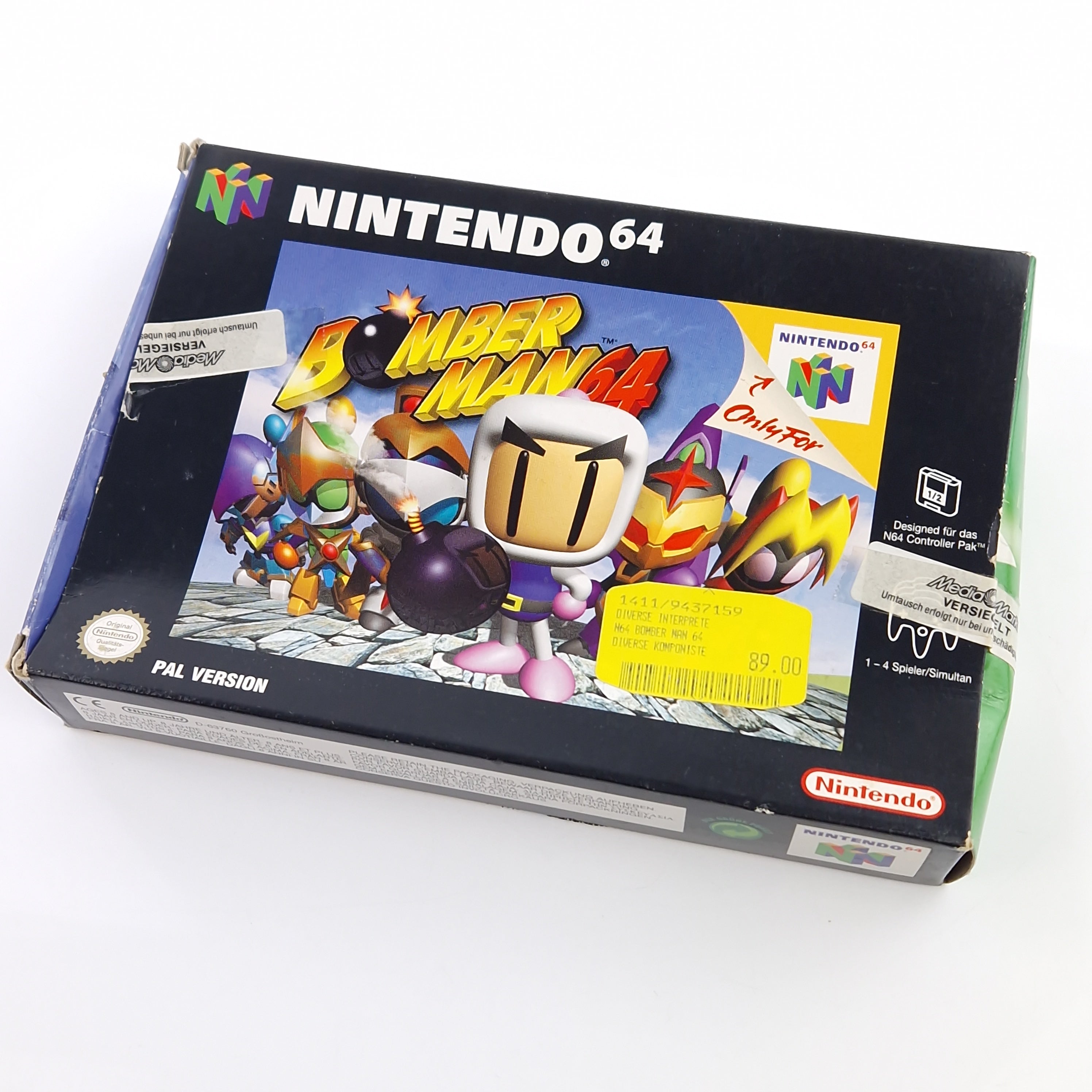 Nintendo 64 Spiel – Bomber Man 64 Modul OVP PAL NNOE