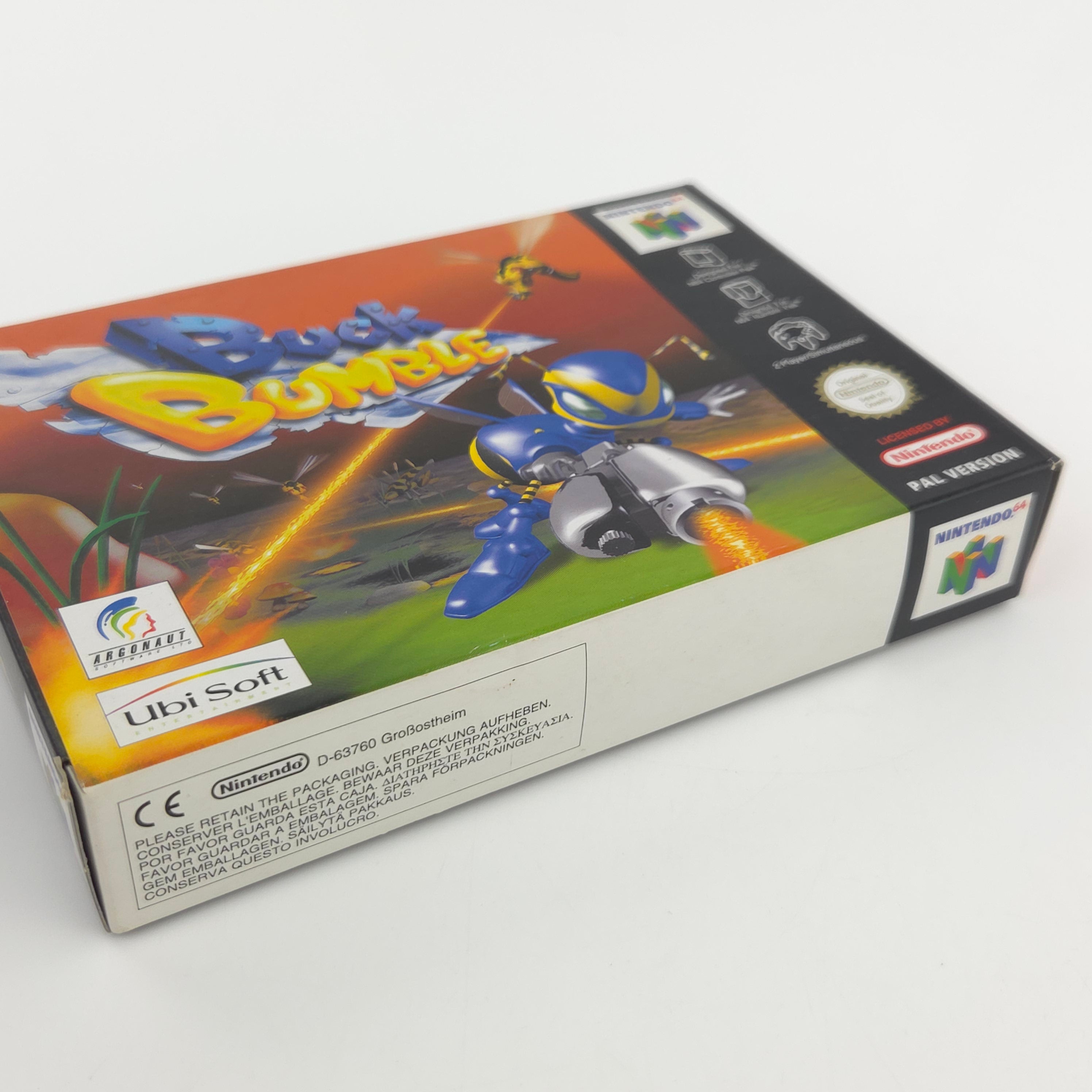 Nintendo 64 Spiel Buck Bumble N64 Modul Anleitung OVP PAL