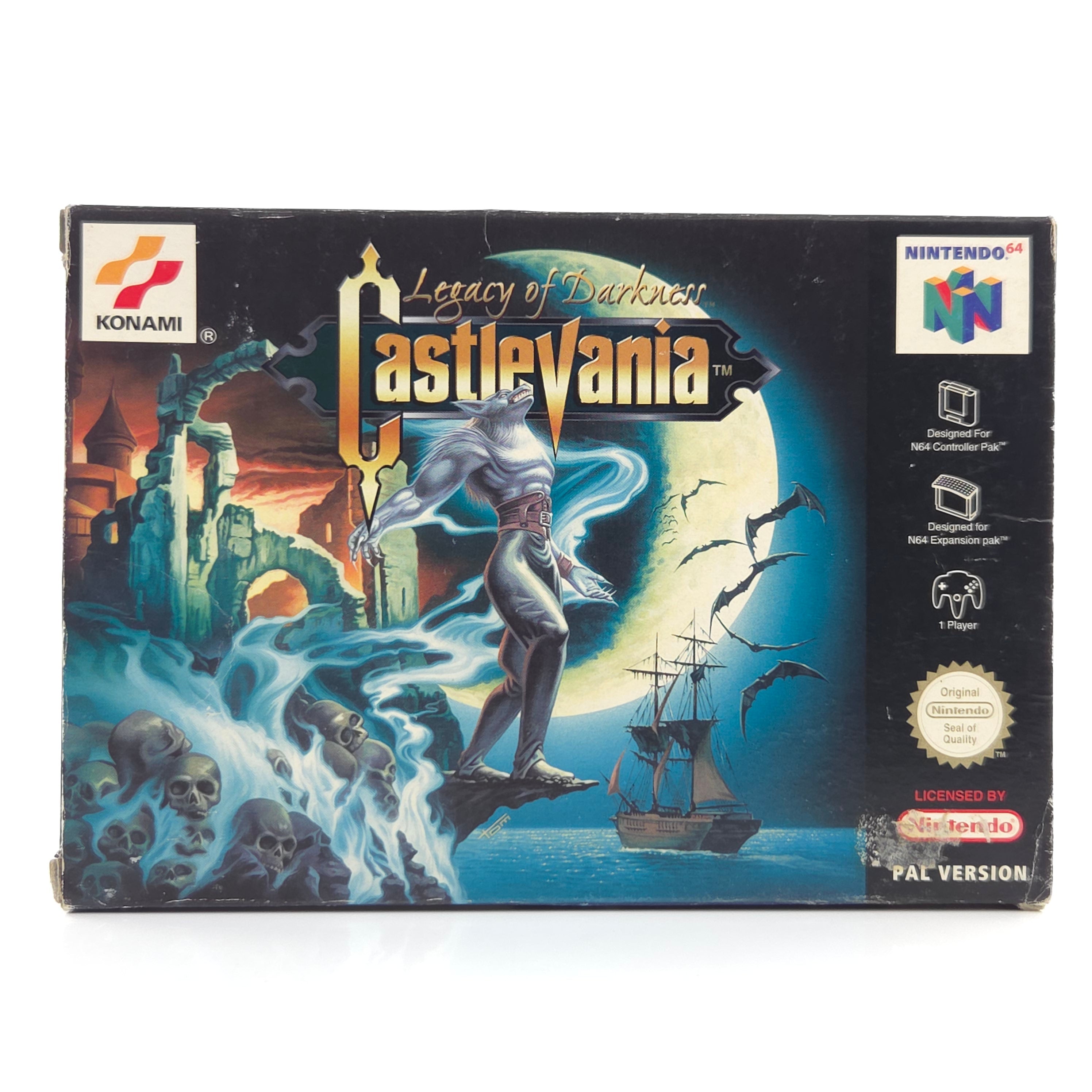 Nintendo 64 Spiel Castlevania Legacy of Darkness N64 OVP CIB PAL EUR
