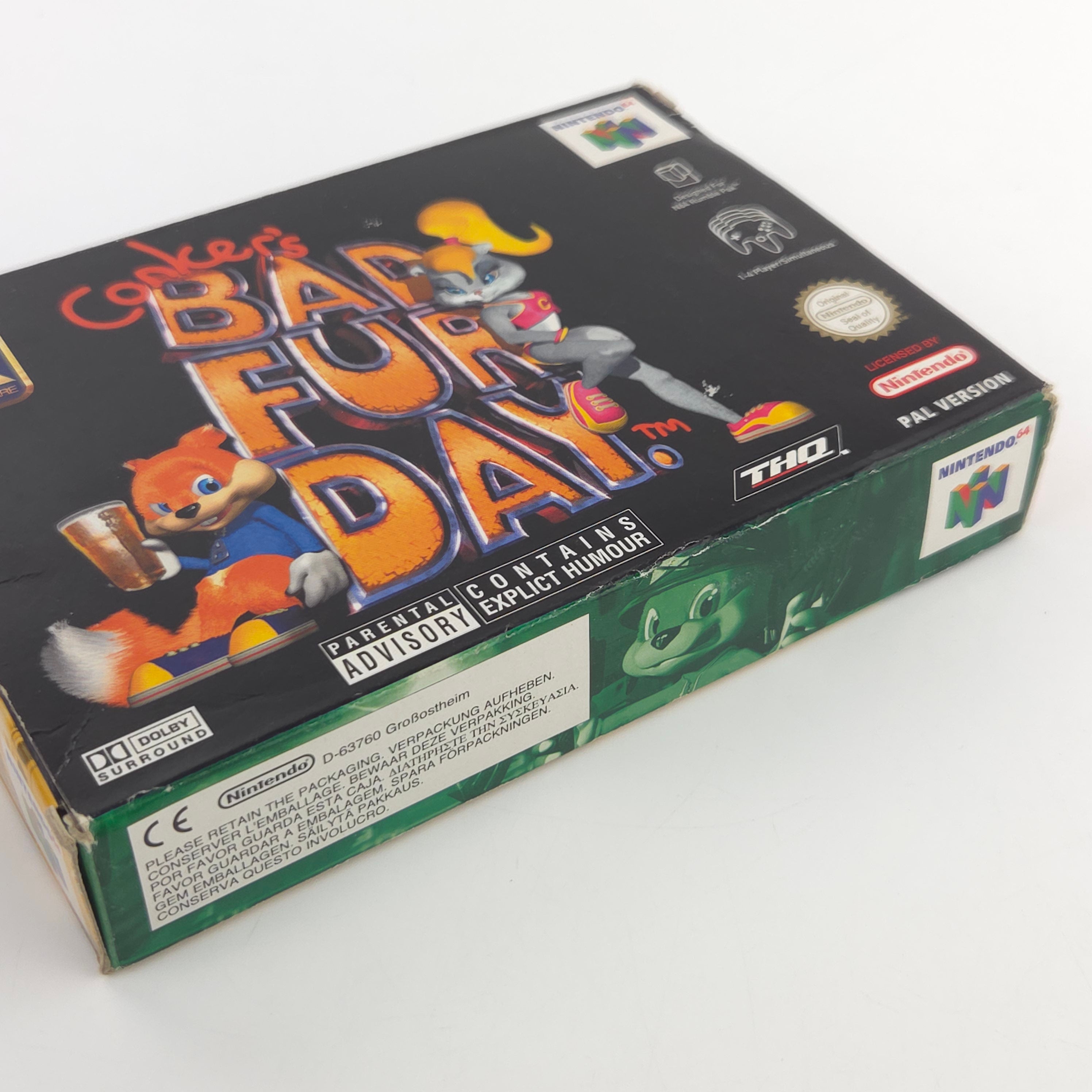 Nintendo 64 Spiel Conkers Bad Fur Day N64 OVP CIB PAL