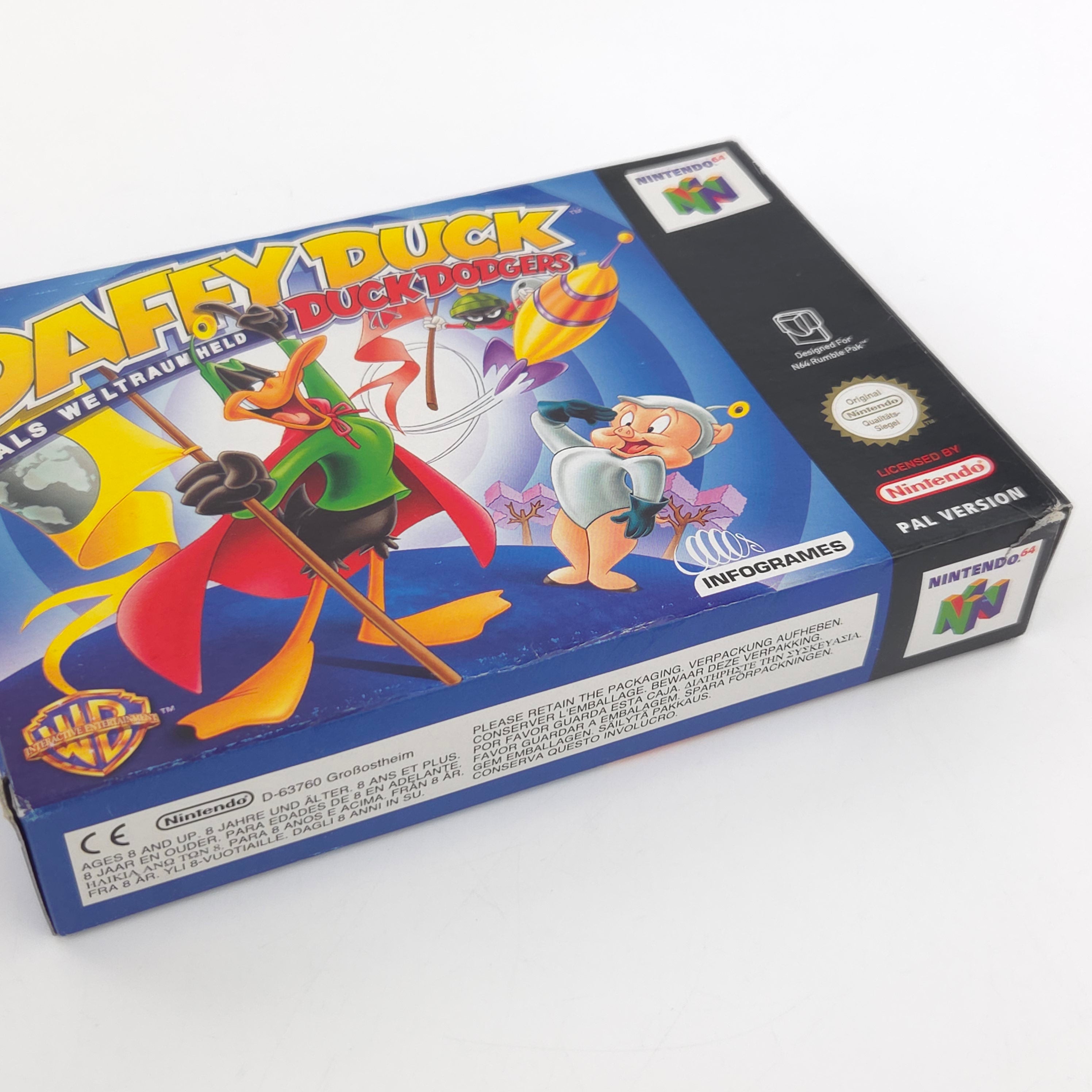 Nintendo 64 Spiel Daffy Duck Weltraumheld N64 OVP CIB PAL