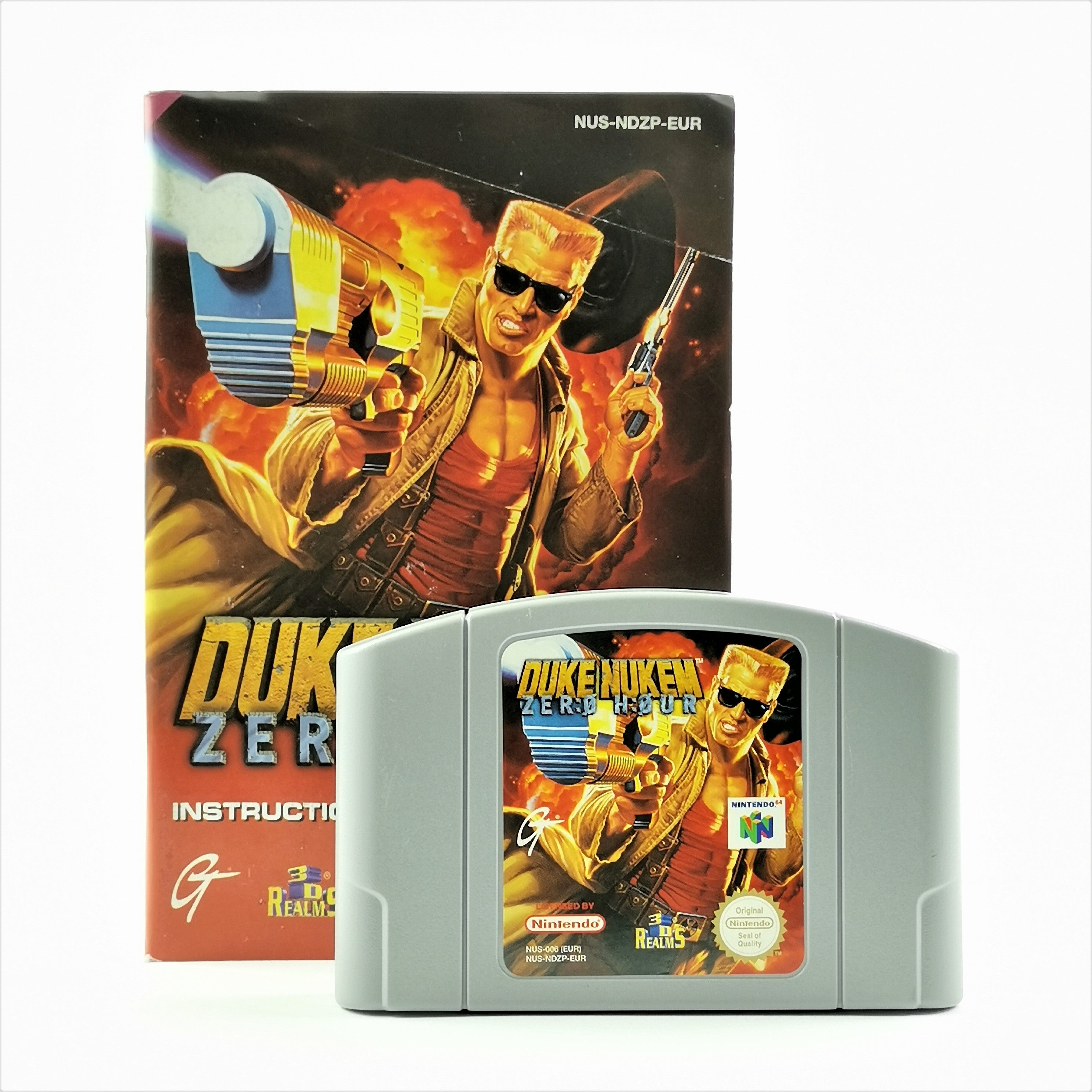 Nintendo 64 Spiel – Duke Nukem Zero Hour Modul Anleitung PAL