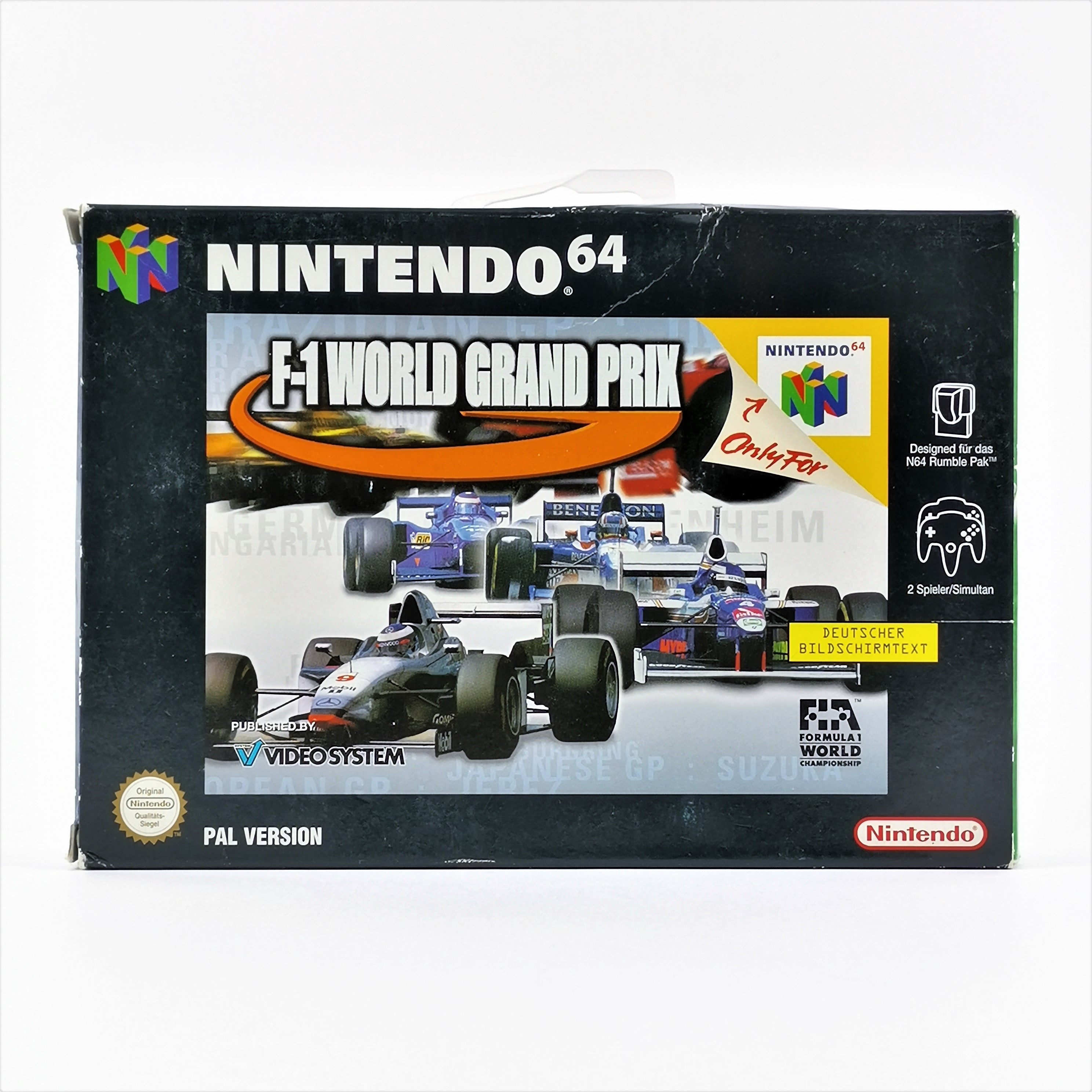Nintendo 64 Spiel: F-1 World Grand Prix - OVP und Anleitung PAL | N64