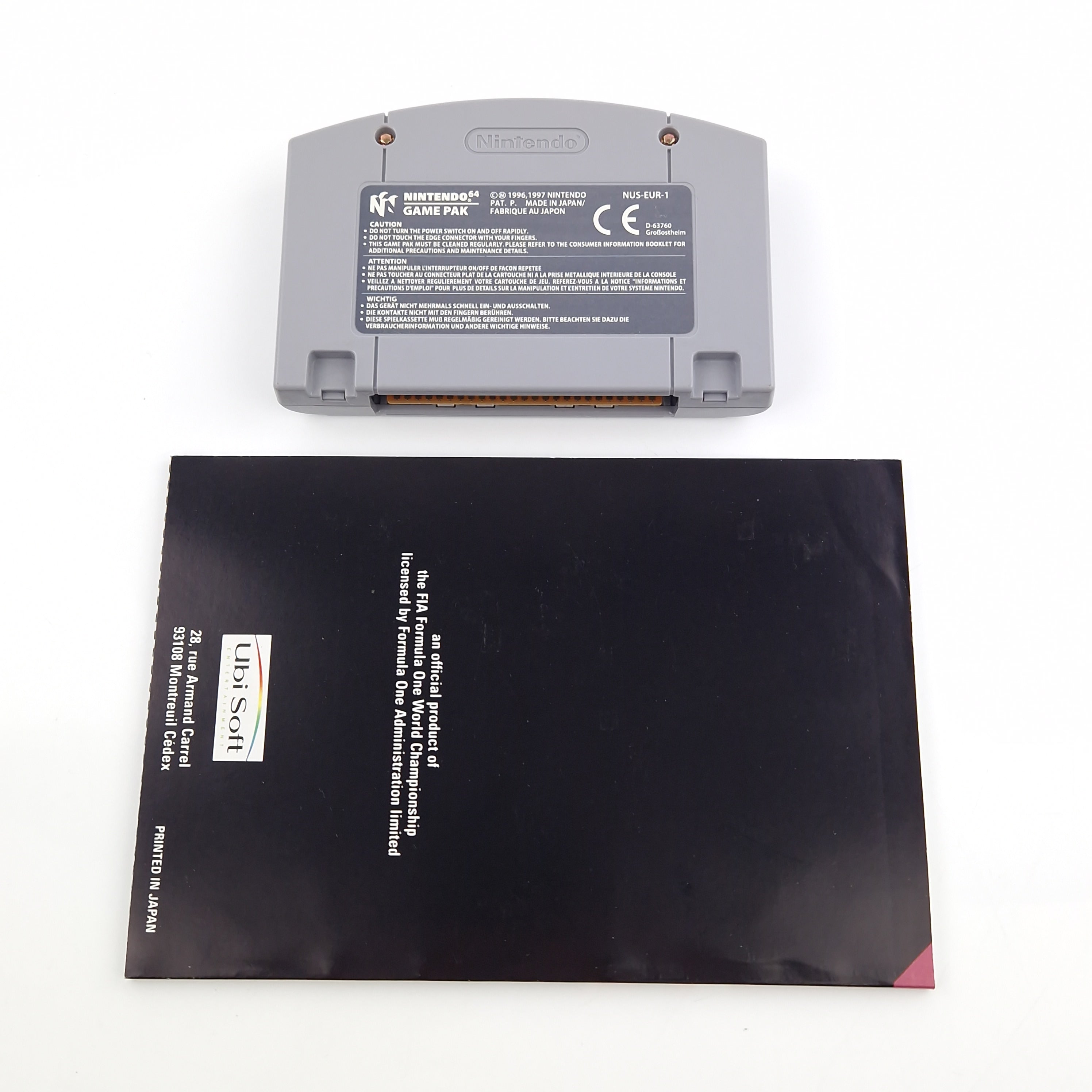Nintendo 64 Spiel – F1 Pole Position Modul OVP PAL