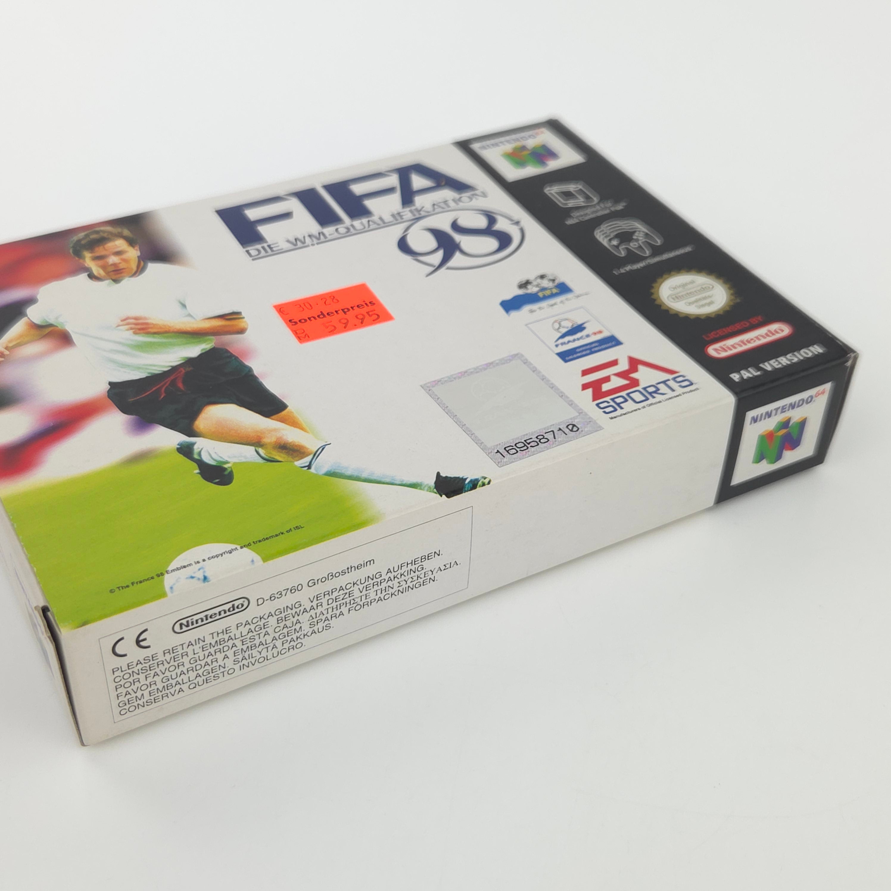 Nintendo 64 Spiel FIFA WM Qualifikation 98 N64 OVP PAL