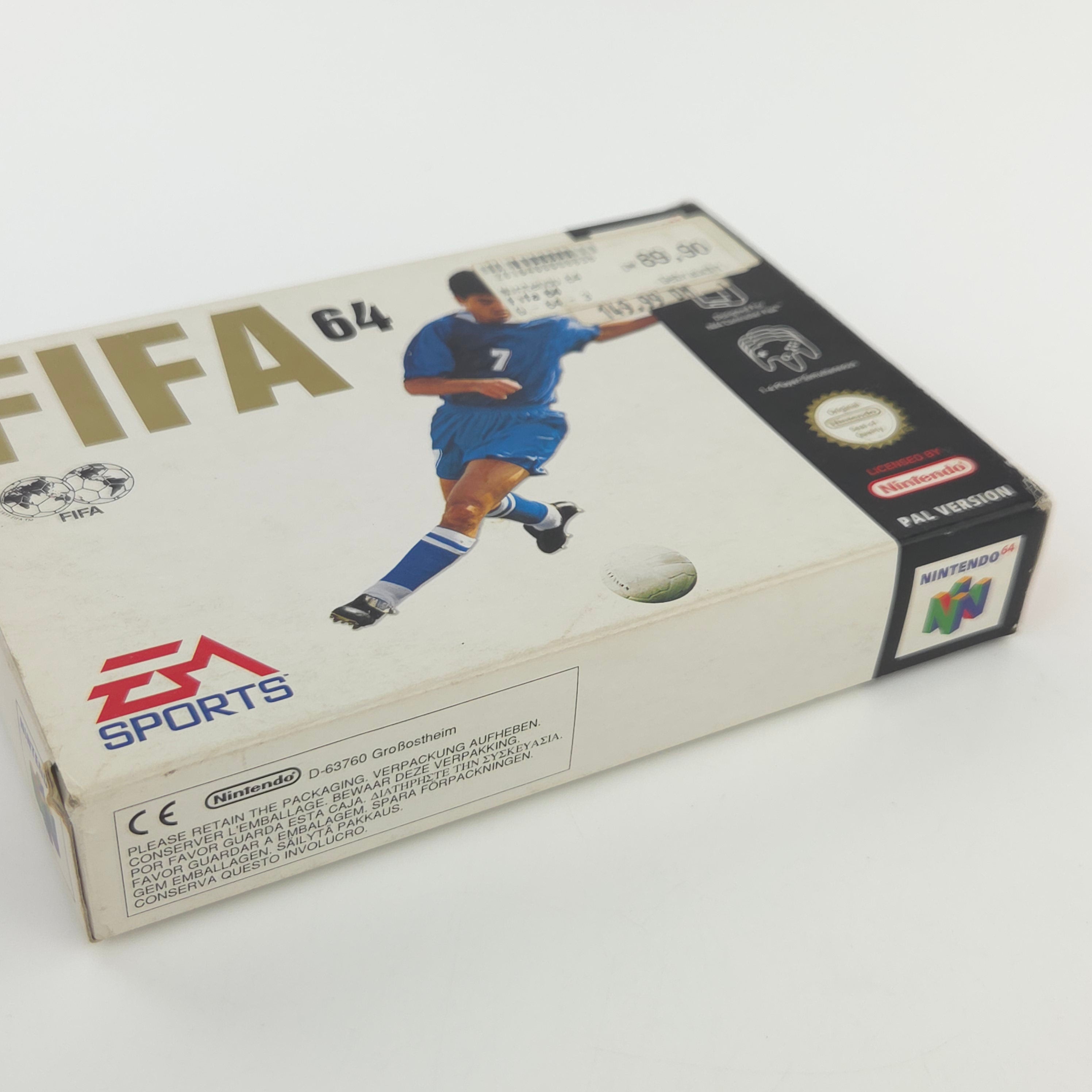 Nintendo 64 Spiel FIFA 64 Modul Anleitung OVP PAL EUR