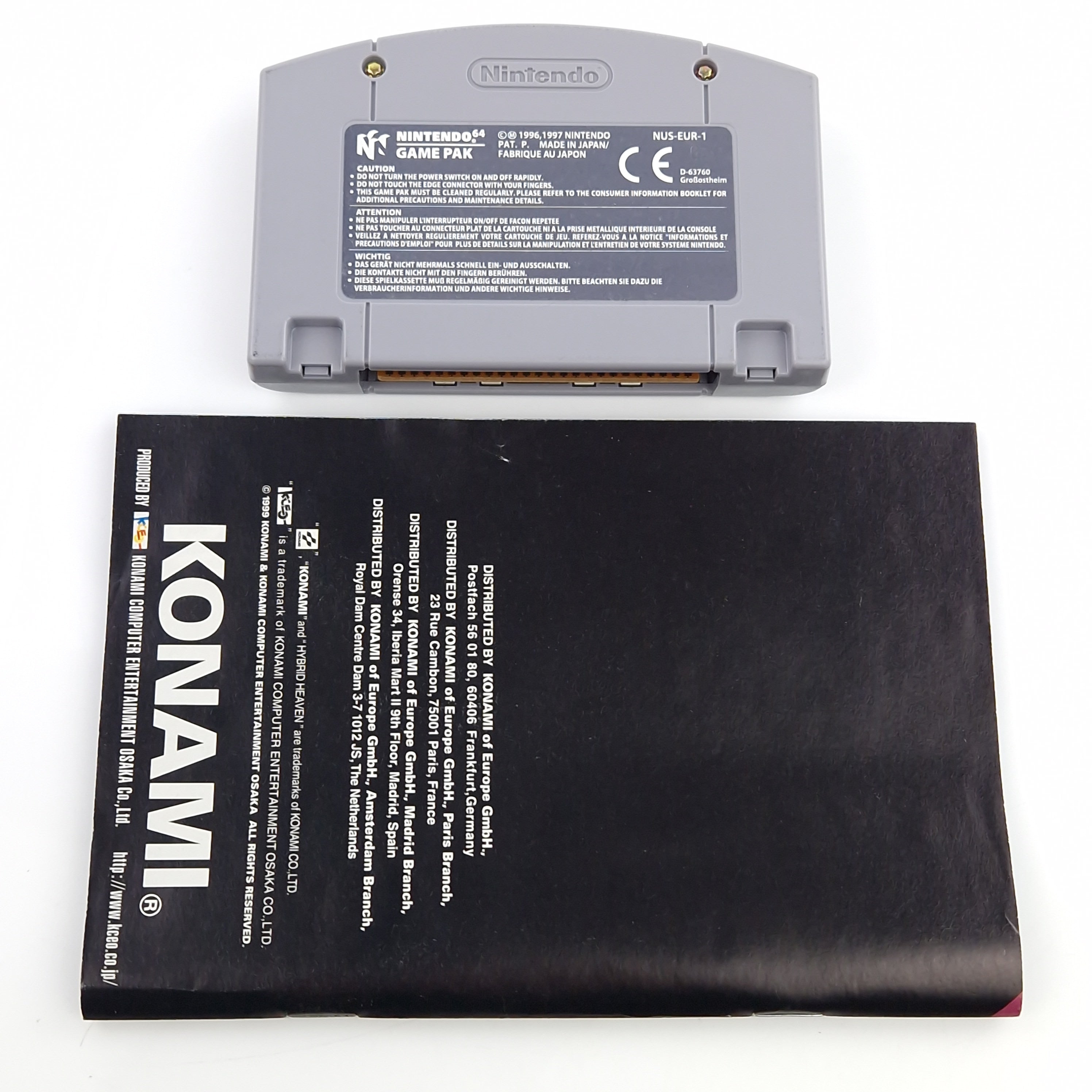 Nintendo 64 Spiel – Hybrid Heaven Modul OVP PAL EUR