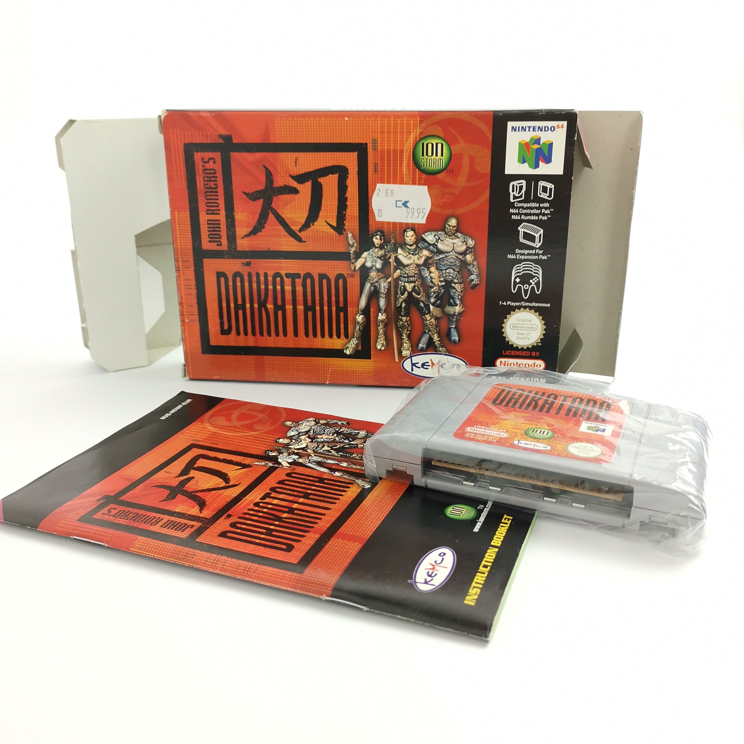 Nintendo 64 Spiel: John Romero´s DAIKATANA | N64 Game - OVP PAL Kemco