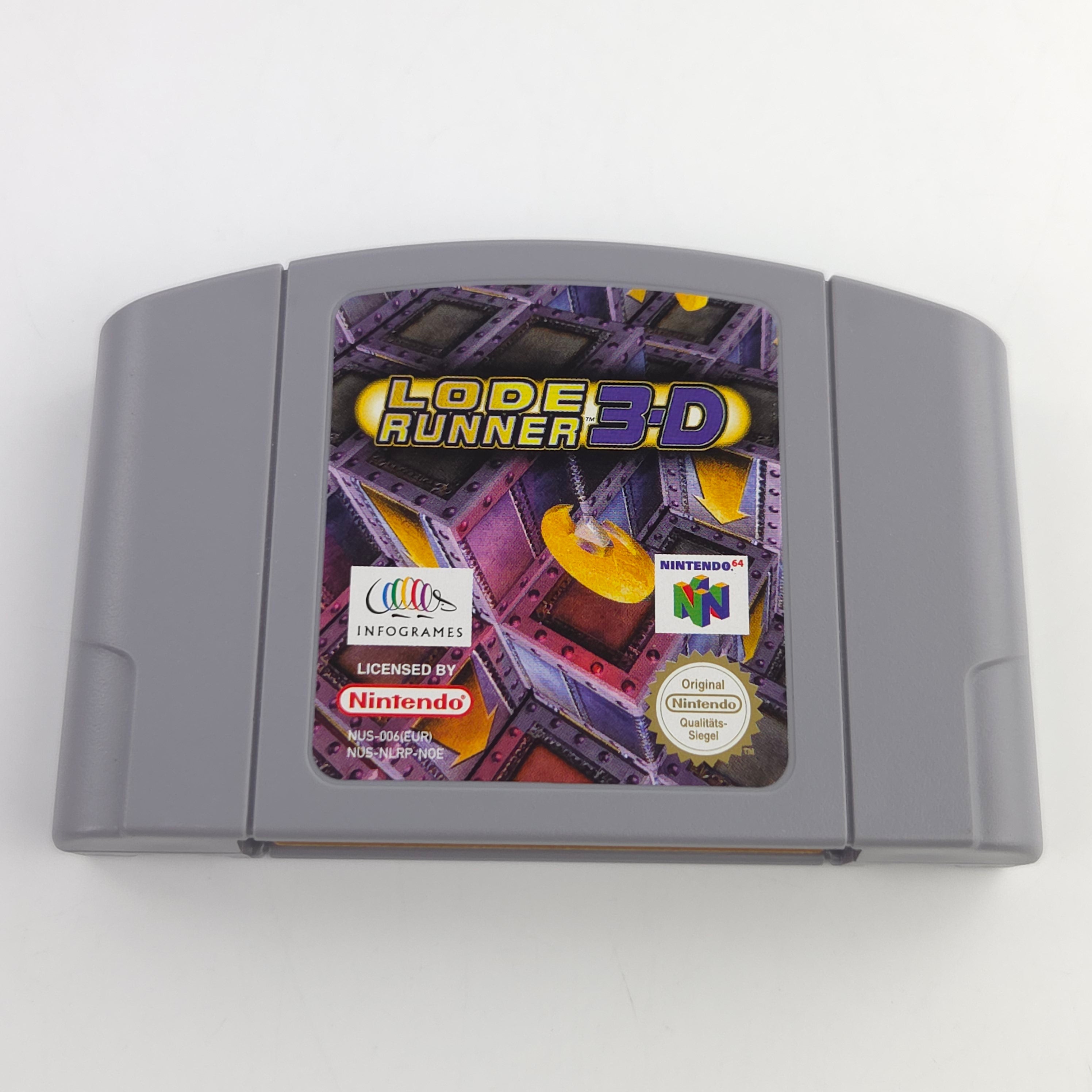 Nintendo 64 Spiel Lode Runner 3D N64 OVP CIB PAL NOE