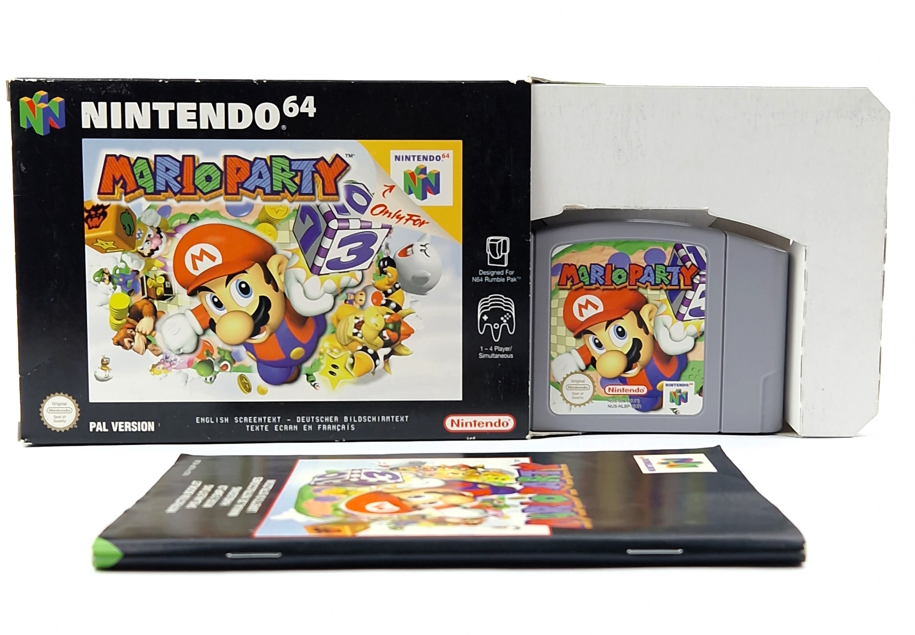 Nintendo 64 Spiel – Mario Party Modul Anleitung OVP PAL